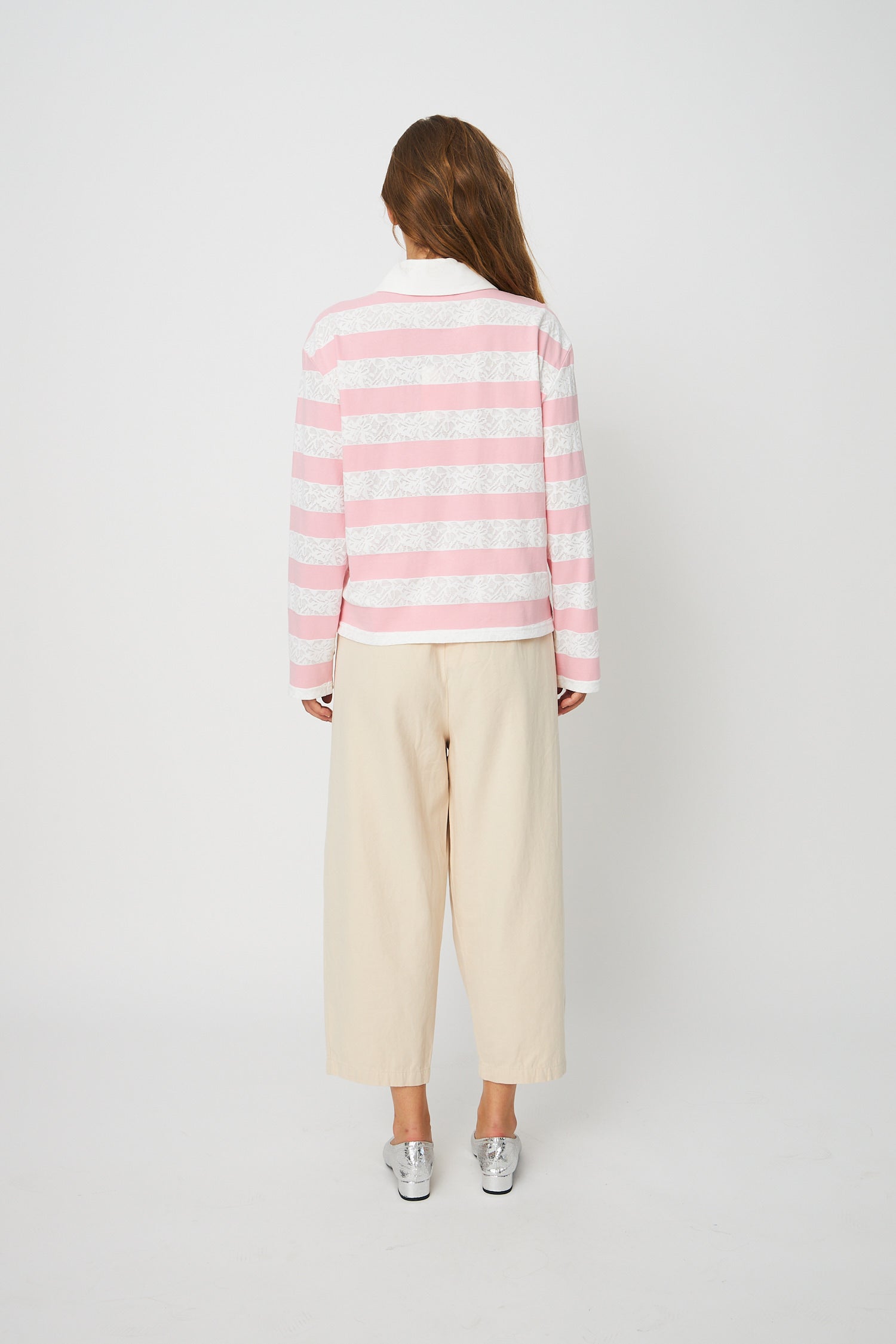 CRAS Beacras Blouse Blouse 8145 Rose Creme Stripe
