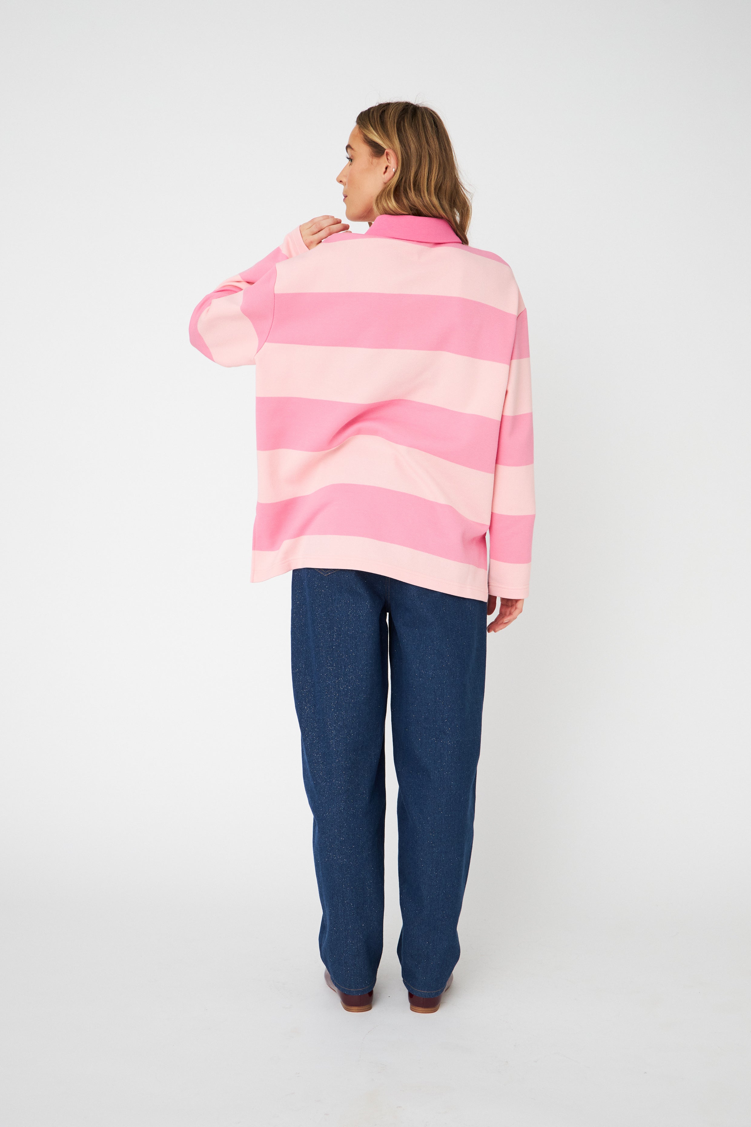 CRAS Bisoucras Blouse Blouse 8127 Pale Pink Stripe
