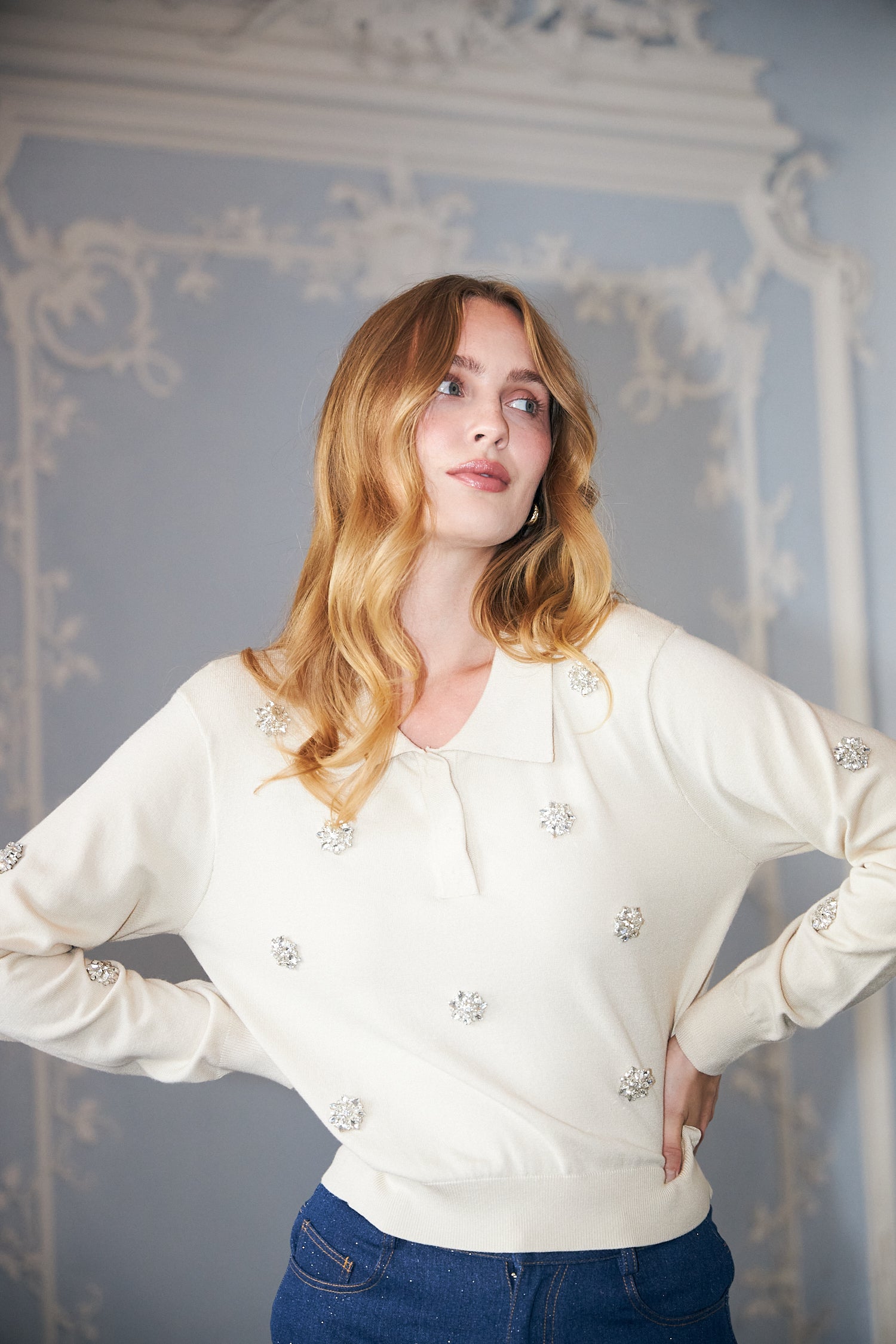 CRAS Bridgetcras Polo Blouse 1005 Champagne