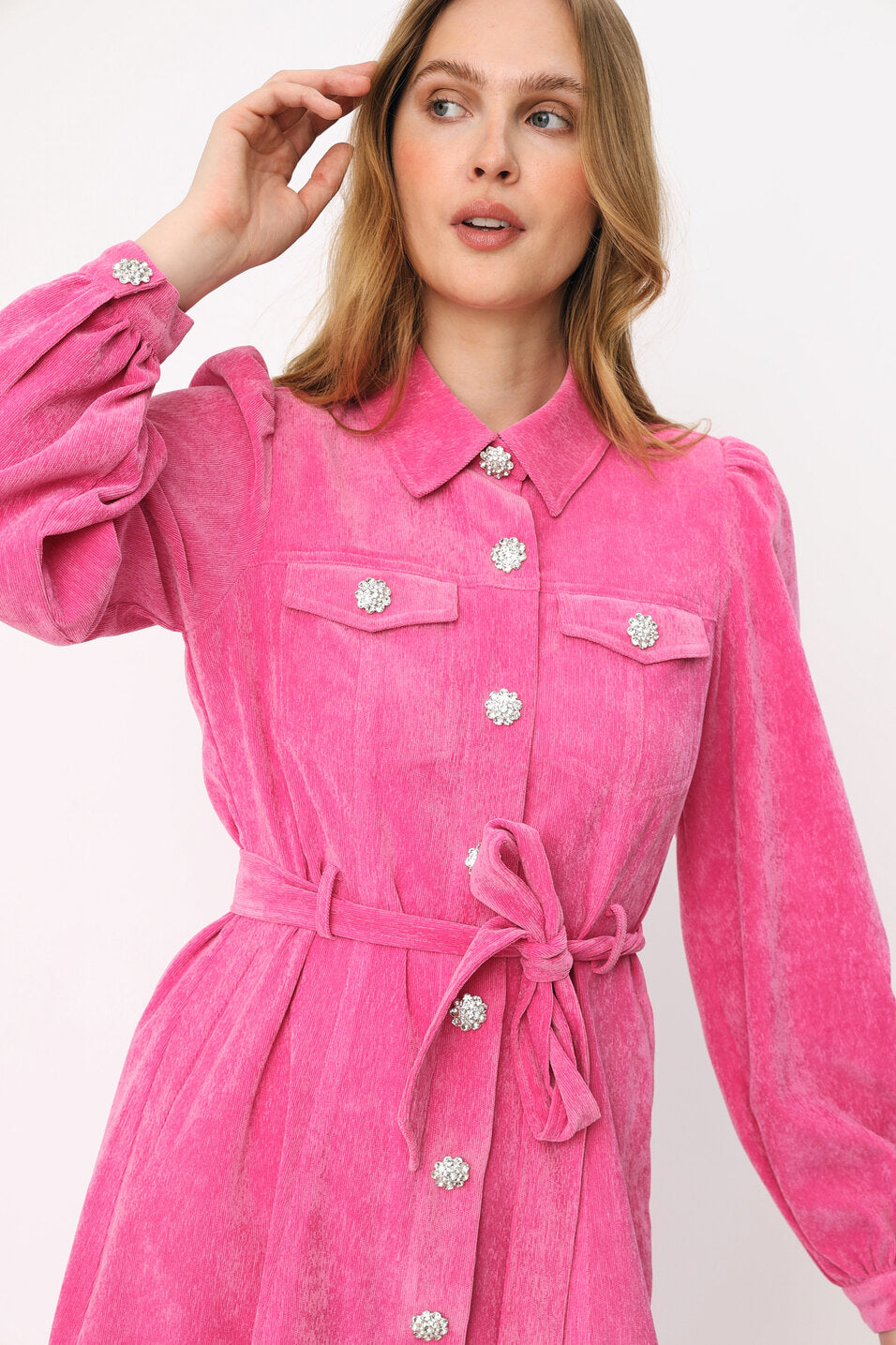 CRAS Celine Dress Dress 4010 Carmine Rose
