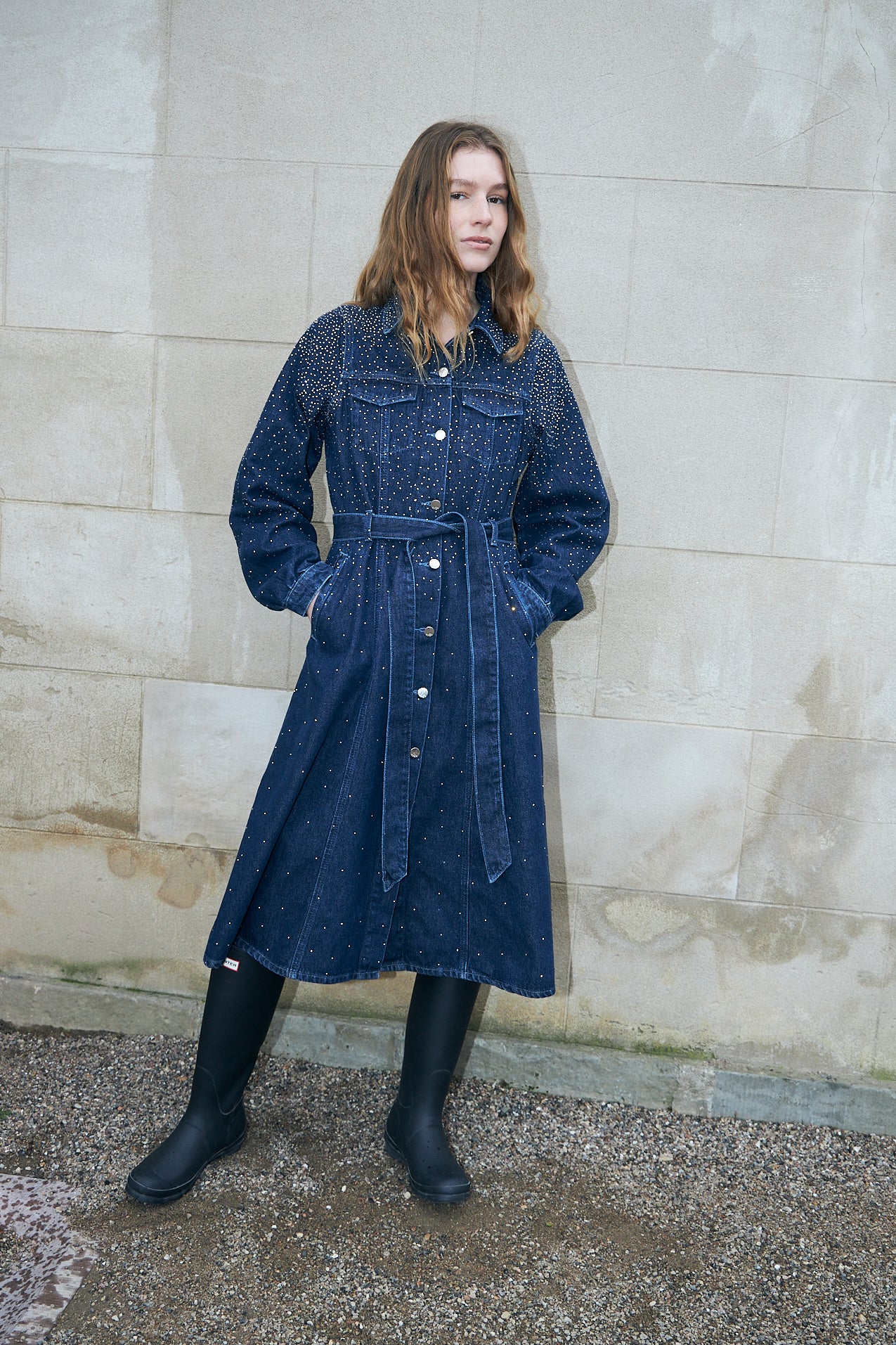 CRAS Celinecras Dress Dress 7032 Dark Blue Denim