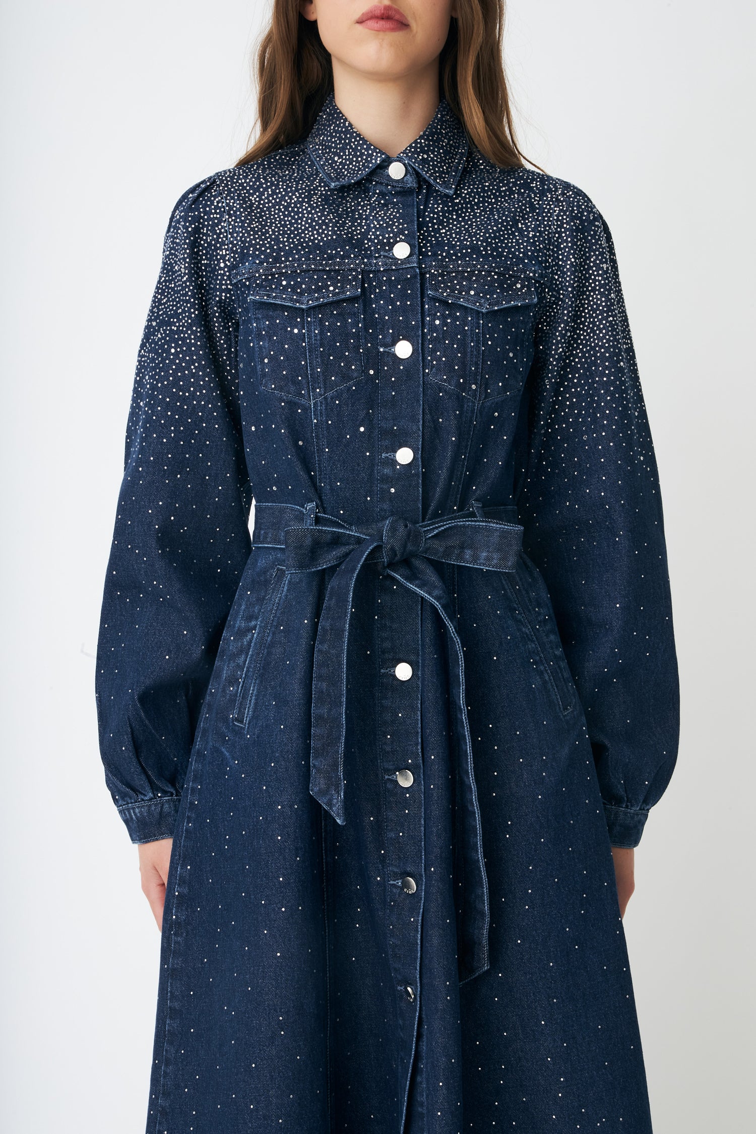 CRAS Celinecras Dress Dress 7032 Dark Blue Denim