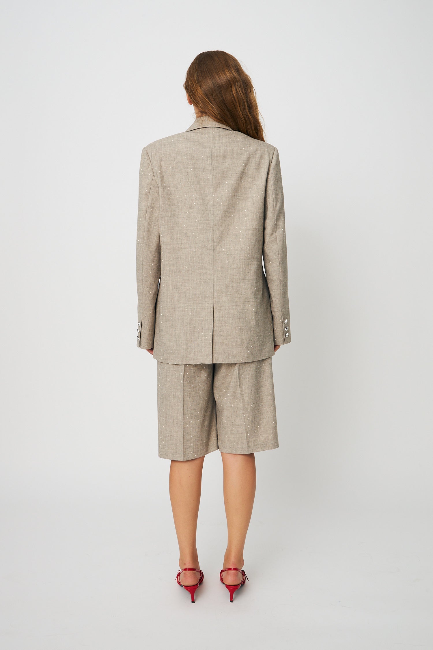 CRAS Dianacras Blazer Blazer 2014 Greige Rhinestone