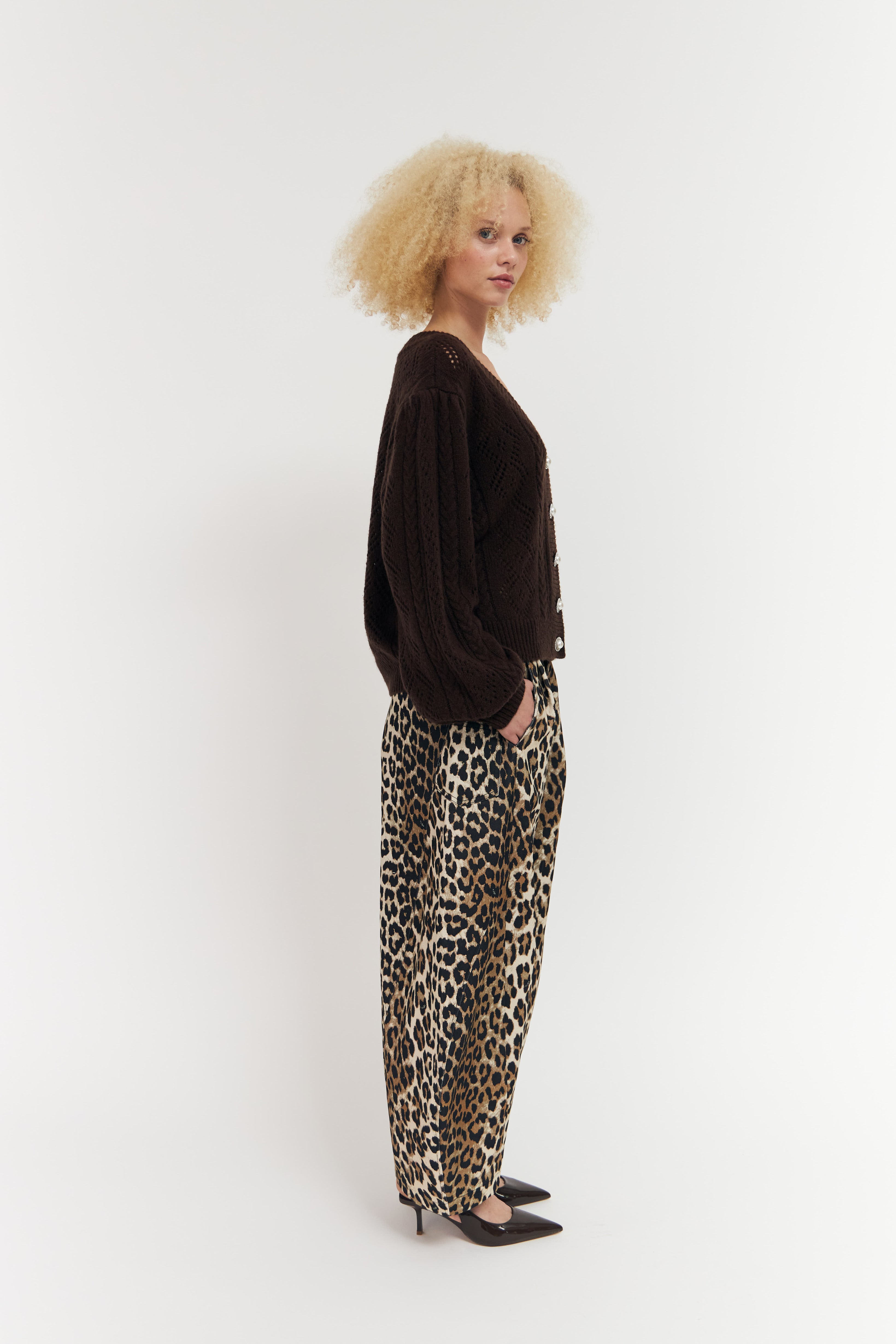 CRAS Elajacras cardigan Knit Chocolate Brown