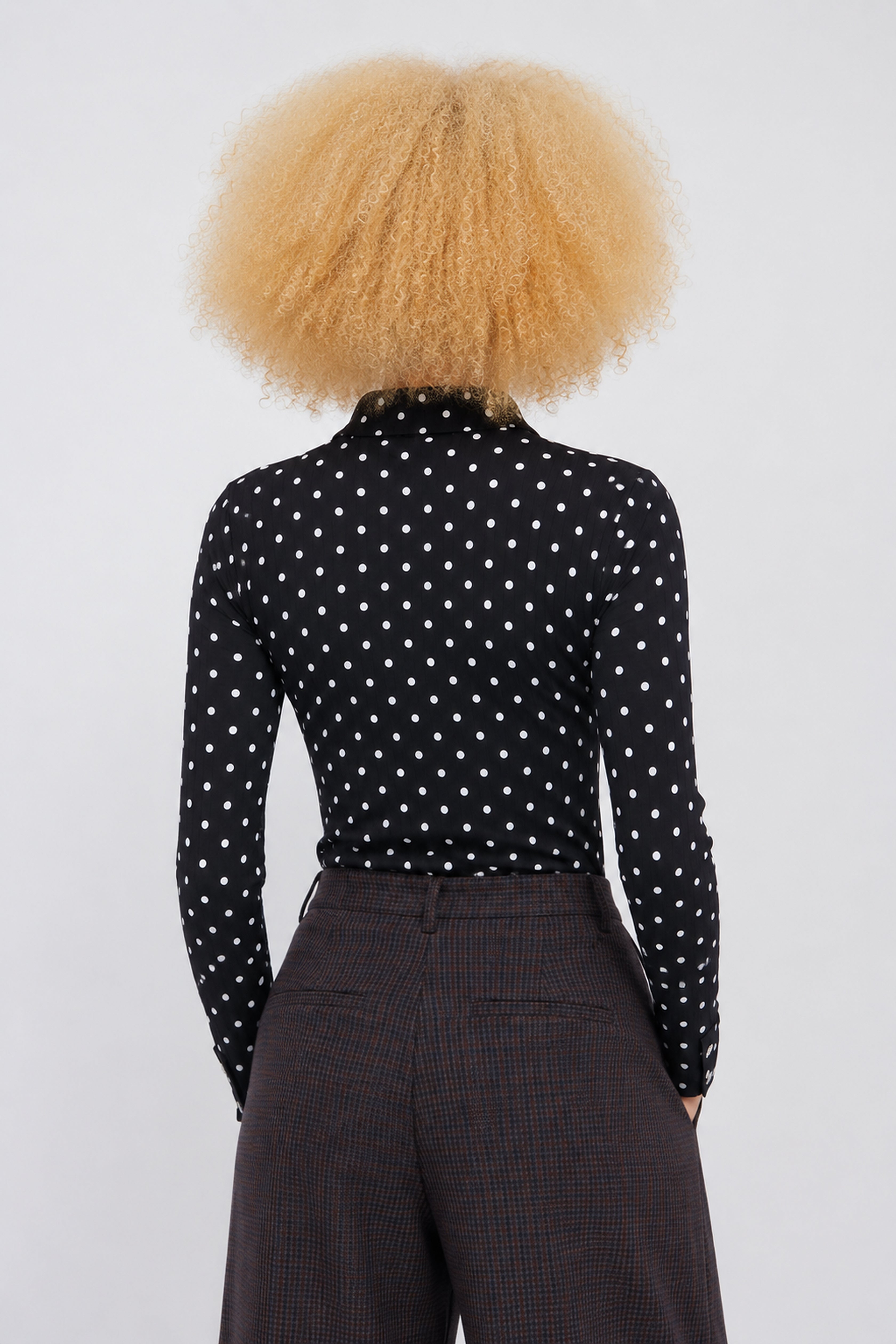 CRAS Elinecras Blouse Knit 8032 Black Dot