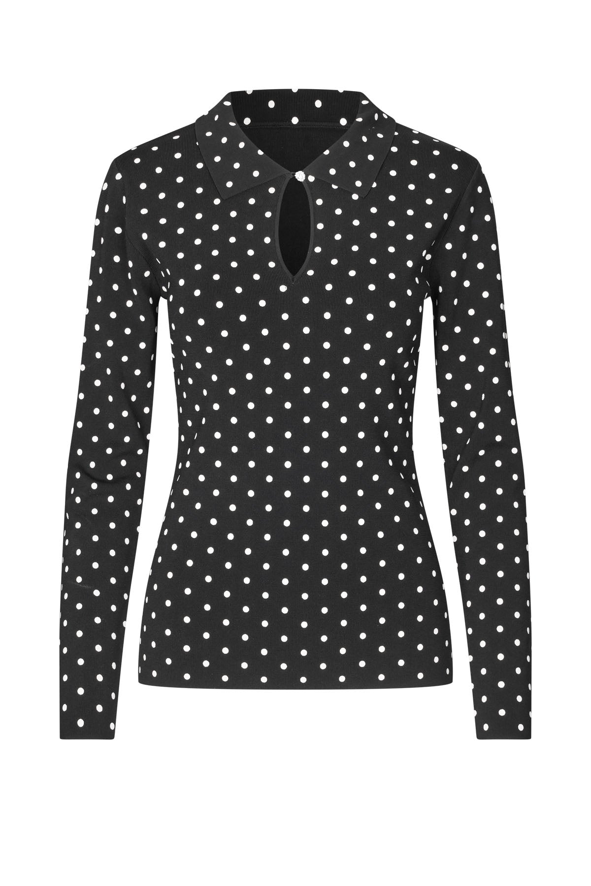 CRAS Elinecras Blouse Knit 8032 Black Dot