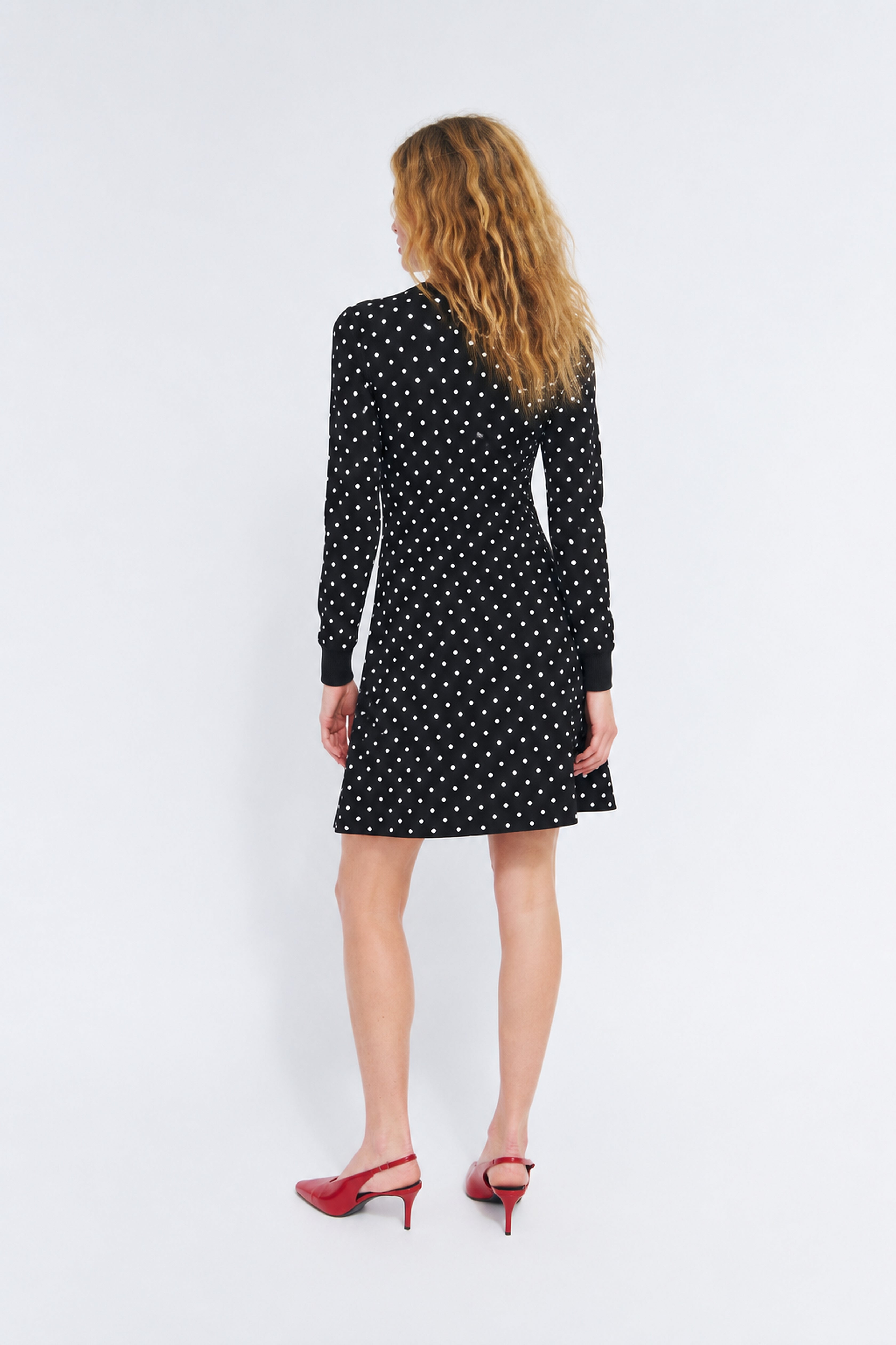 CRAS Elinecras Dress Knit 8032 Black Dot