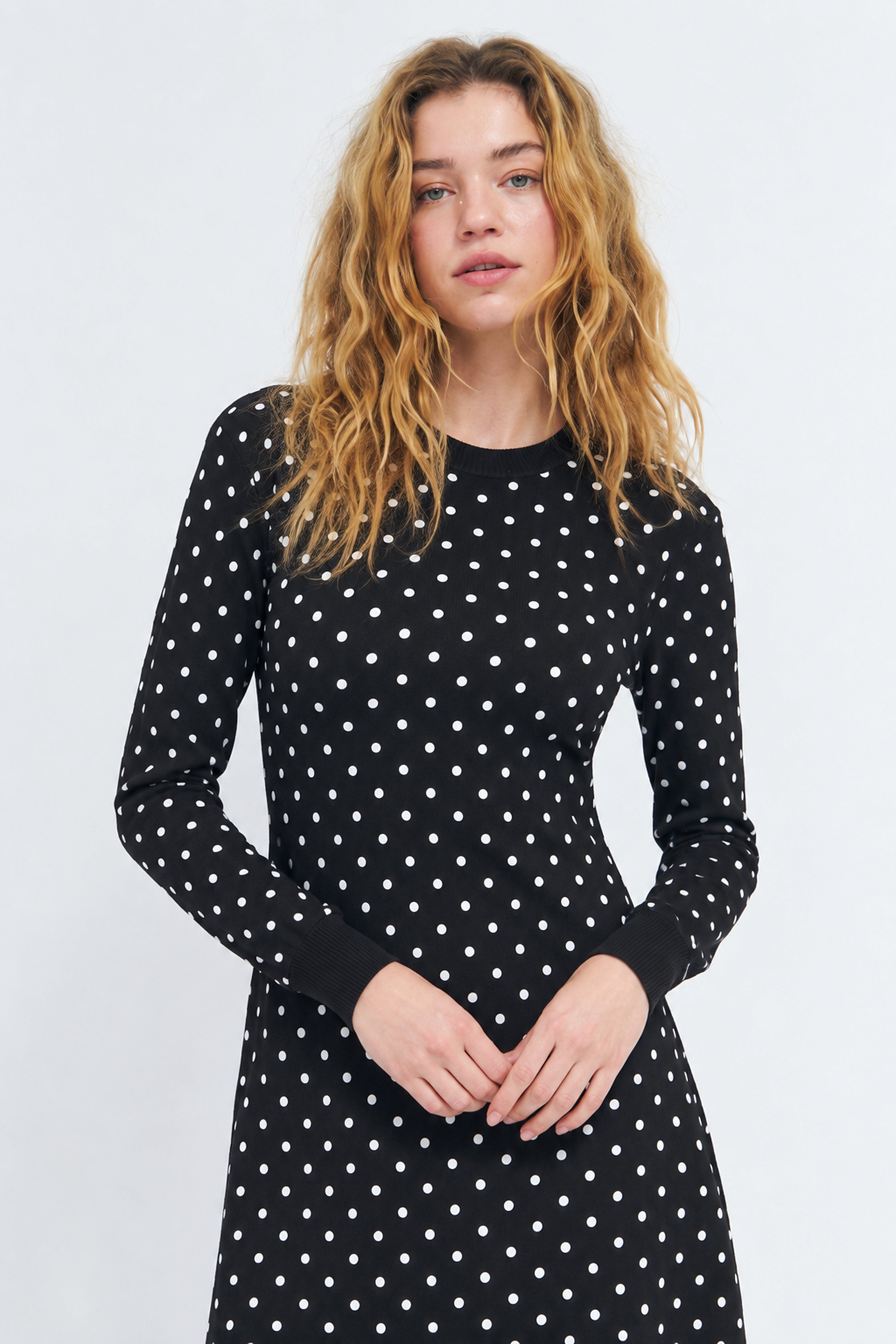 CRAS Elinecras Dress Knit 8032 Black Dot