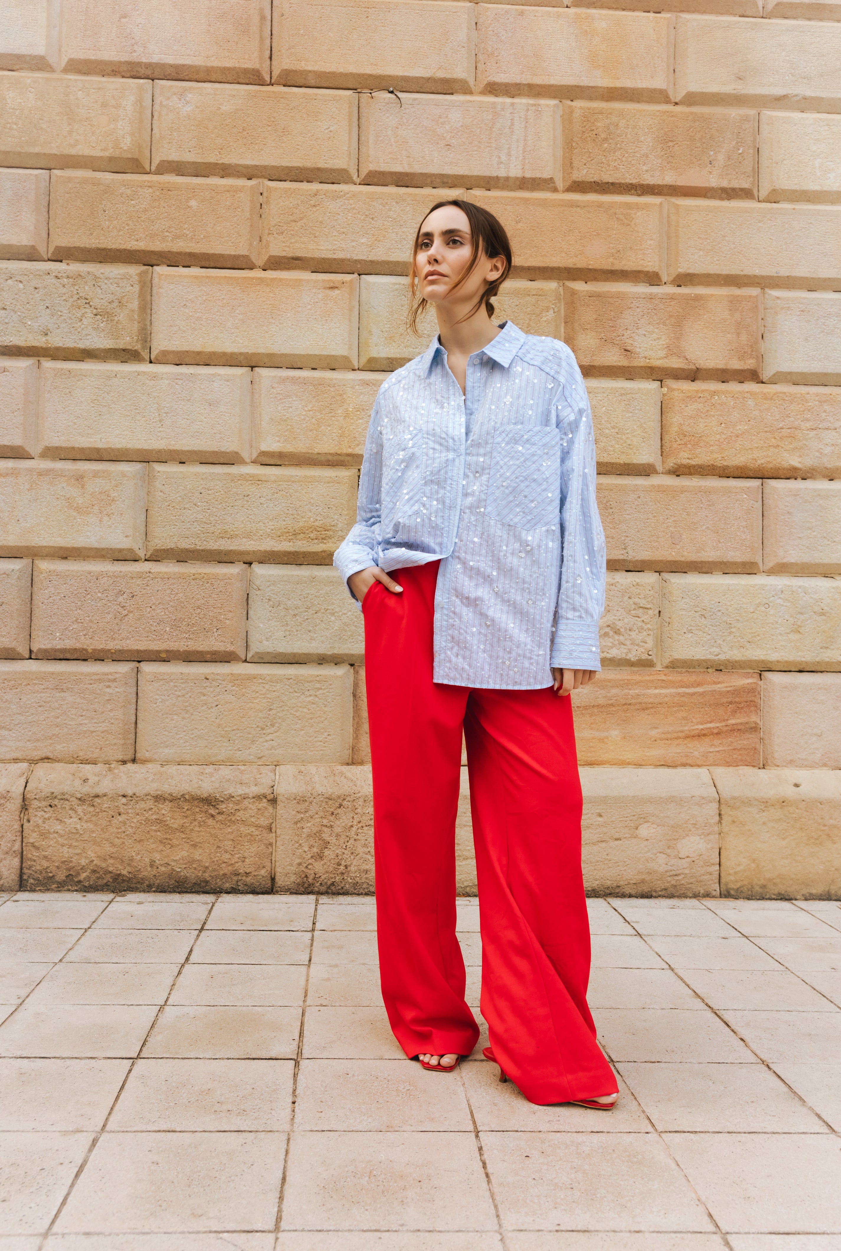 CRAS Elliecras Shirt Shirt 8061 Blue Multi stripe