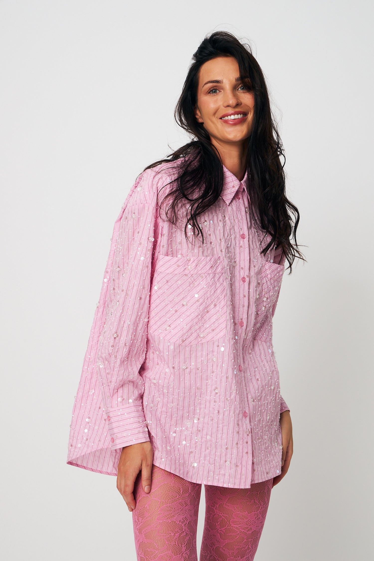 CRAS Elliecras Shirt Shirt 8070 Pink Multi Stripe