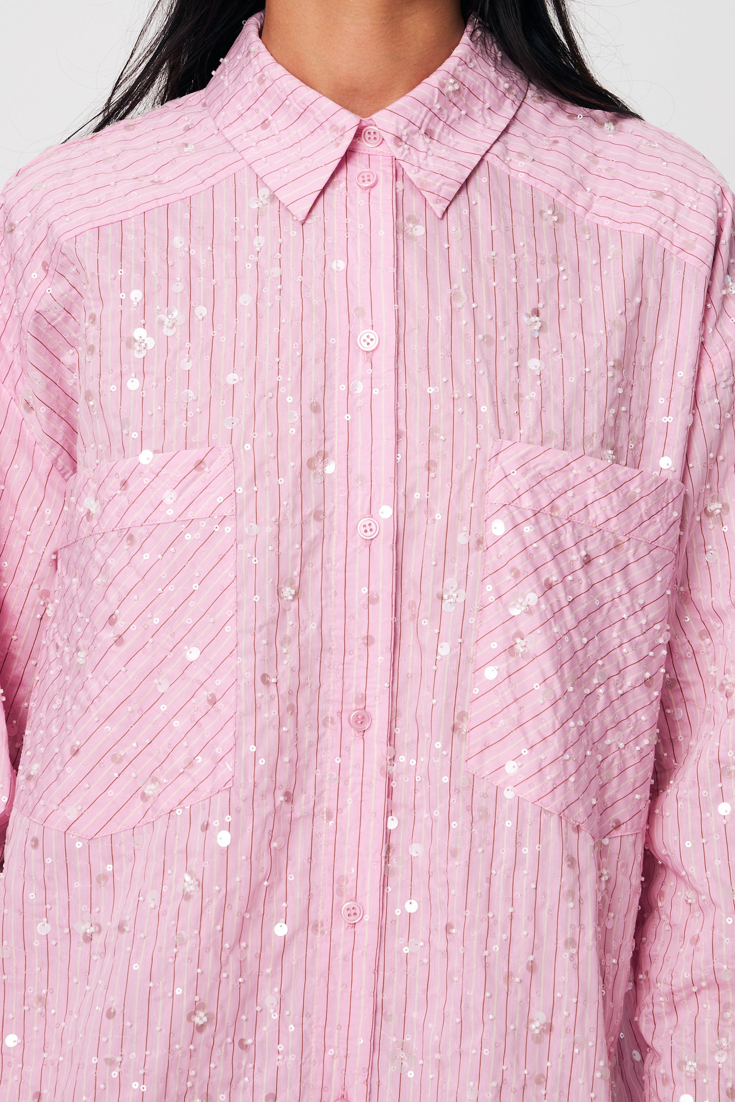 CRAS Elliecras Shirt Shirt 8070 Pink Multi Stripe