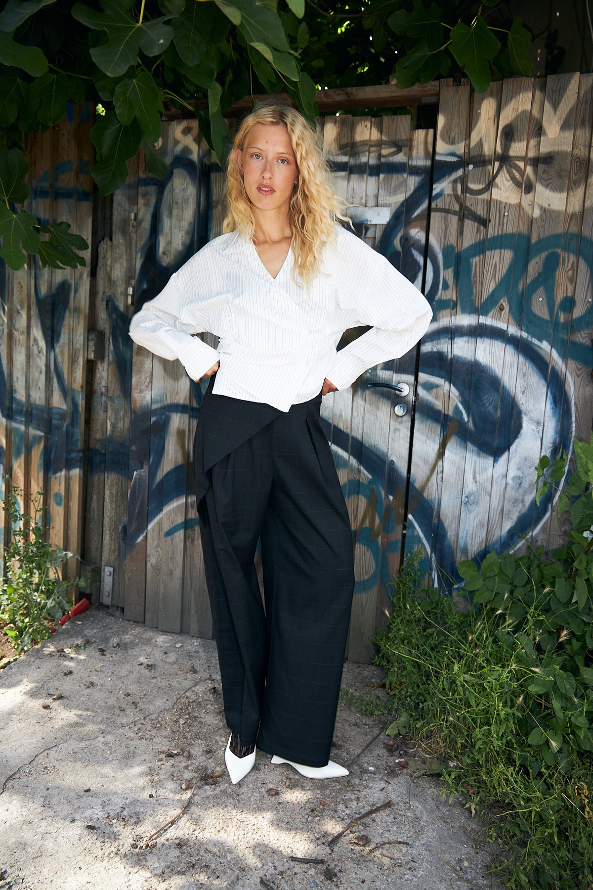 CRAS Esmecras Shirt Shirt White Stripe Sparkle