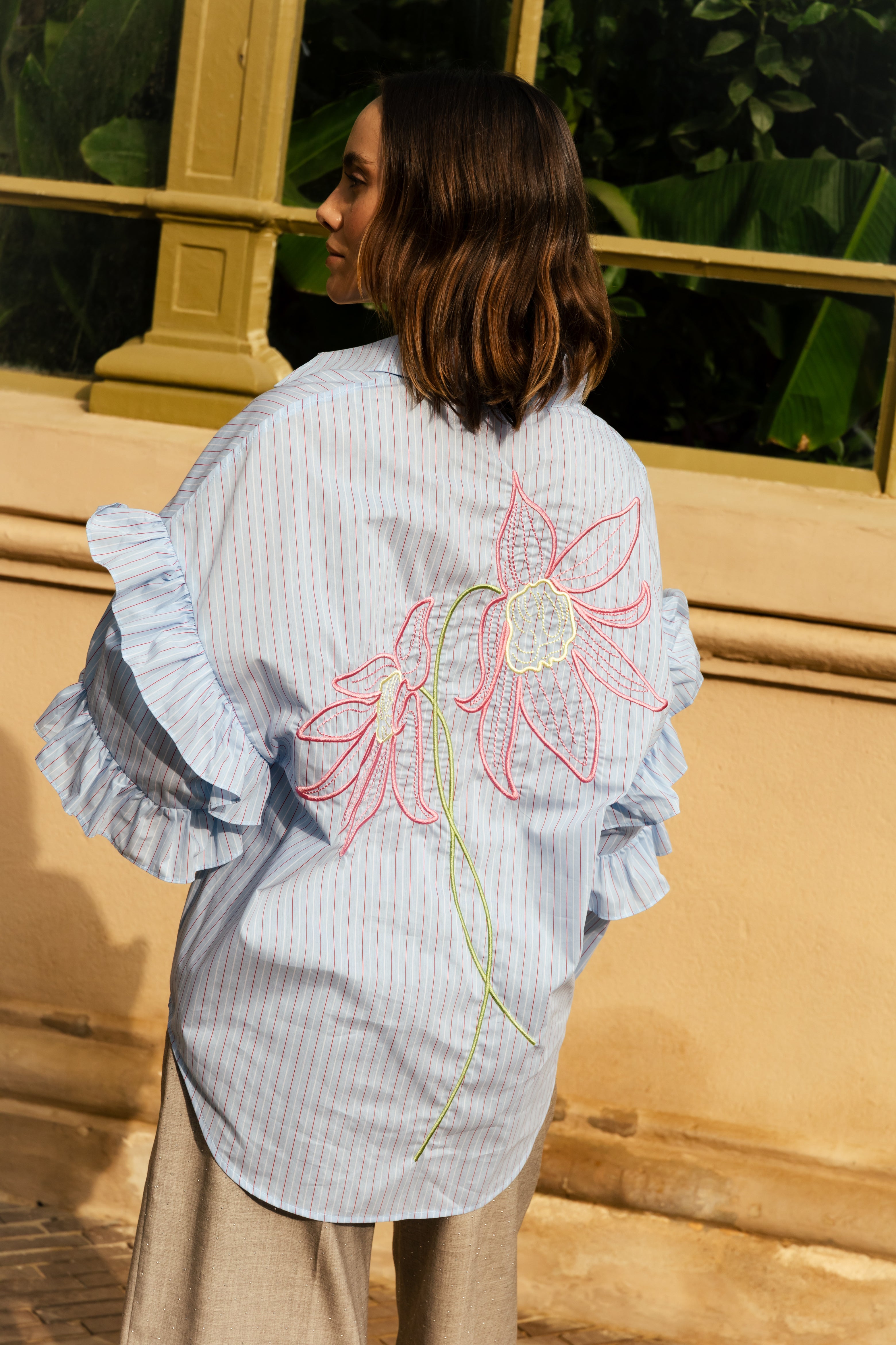 CRAS Florettecras Shirt Shirt 8043 Light Blue Stripe