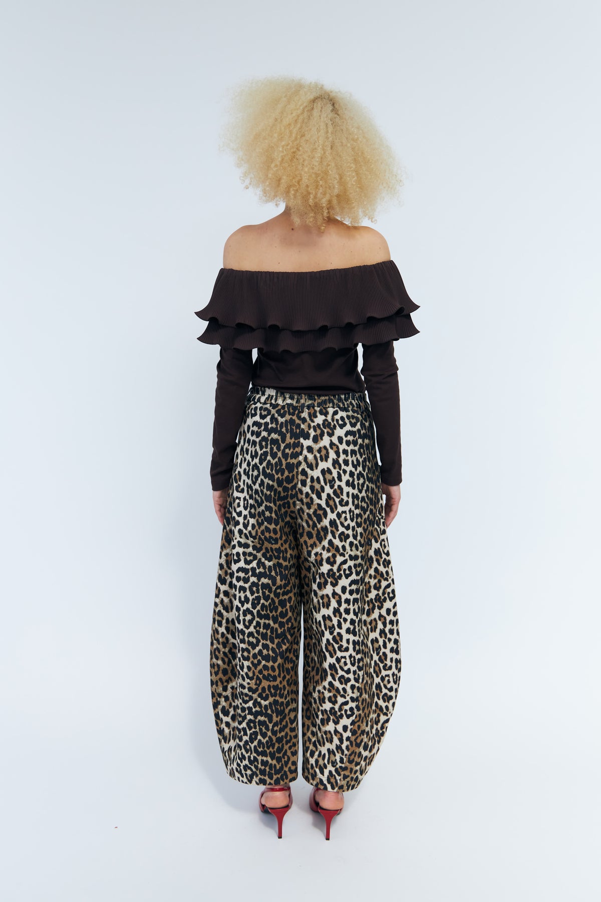 CRAS Flouncecras Blouse Blouse Chocolate Martini