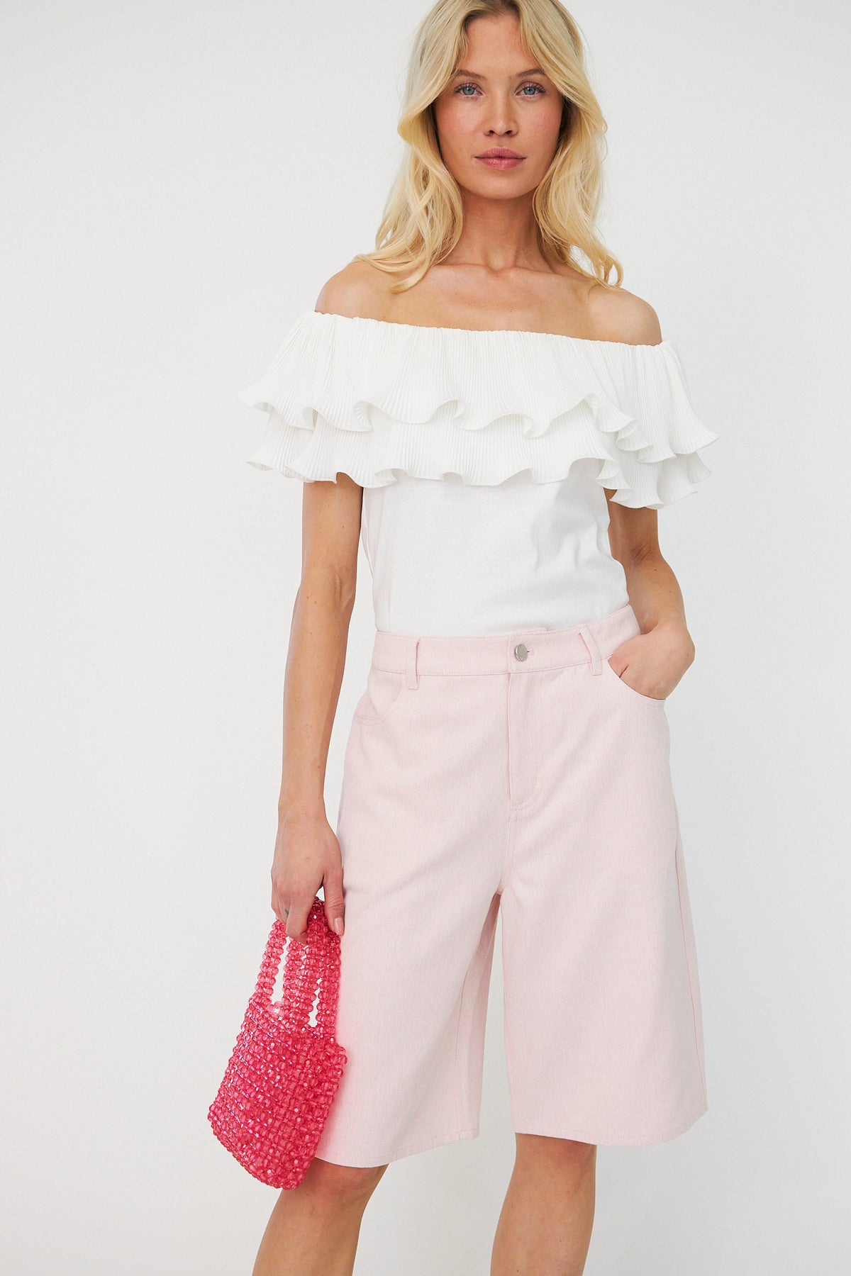 Cras STUDIO Flouncecras Top Top 1007 Off White