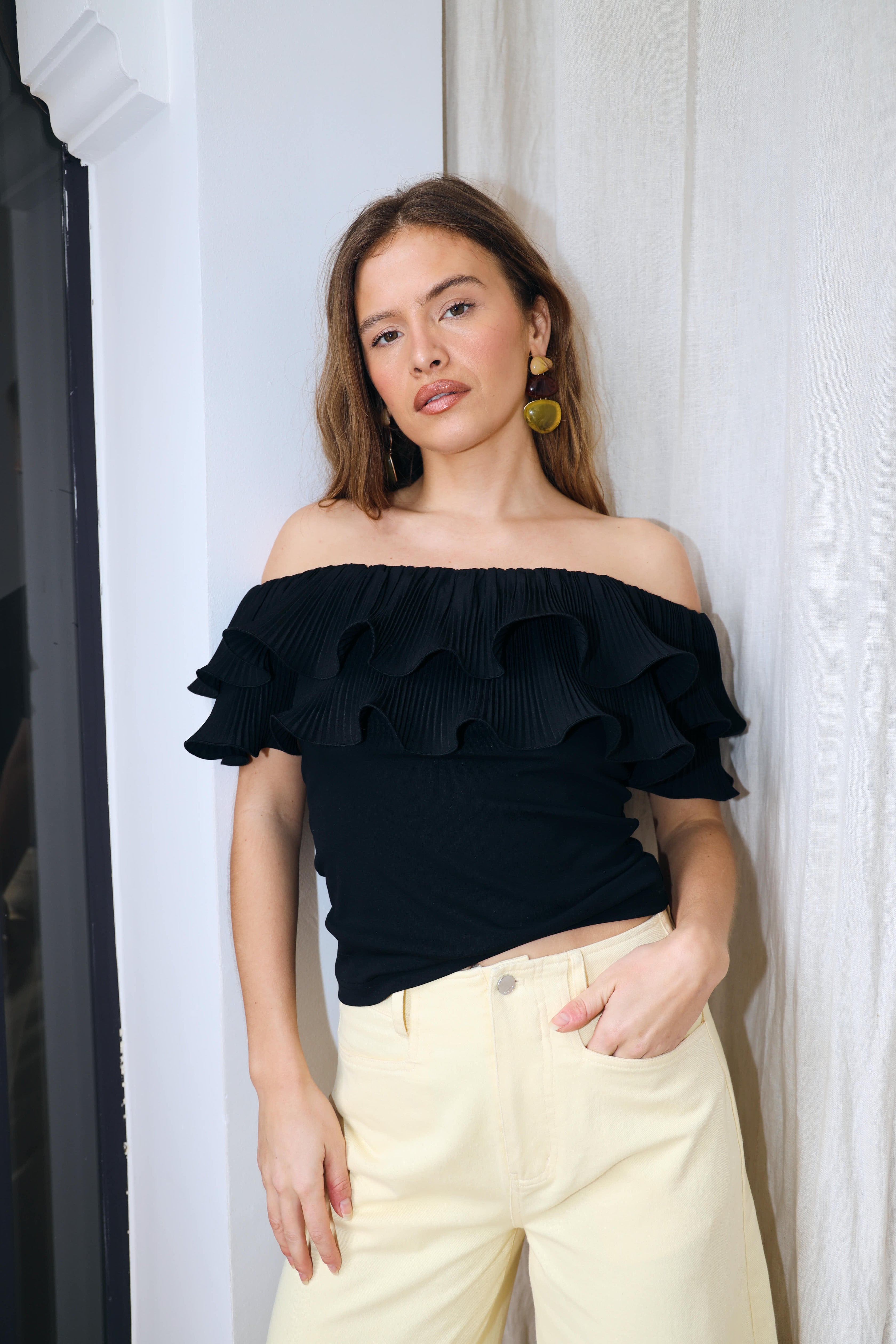 CRAS Flouncecras Top Top 9999 Black