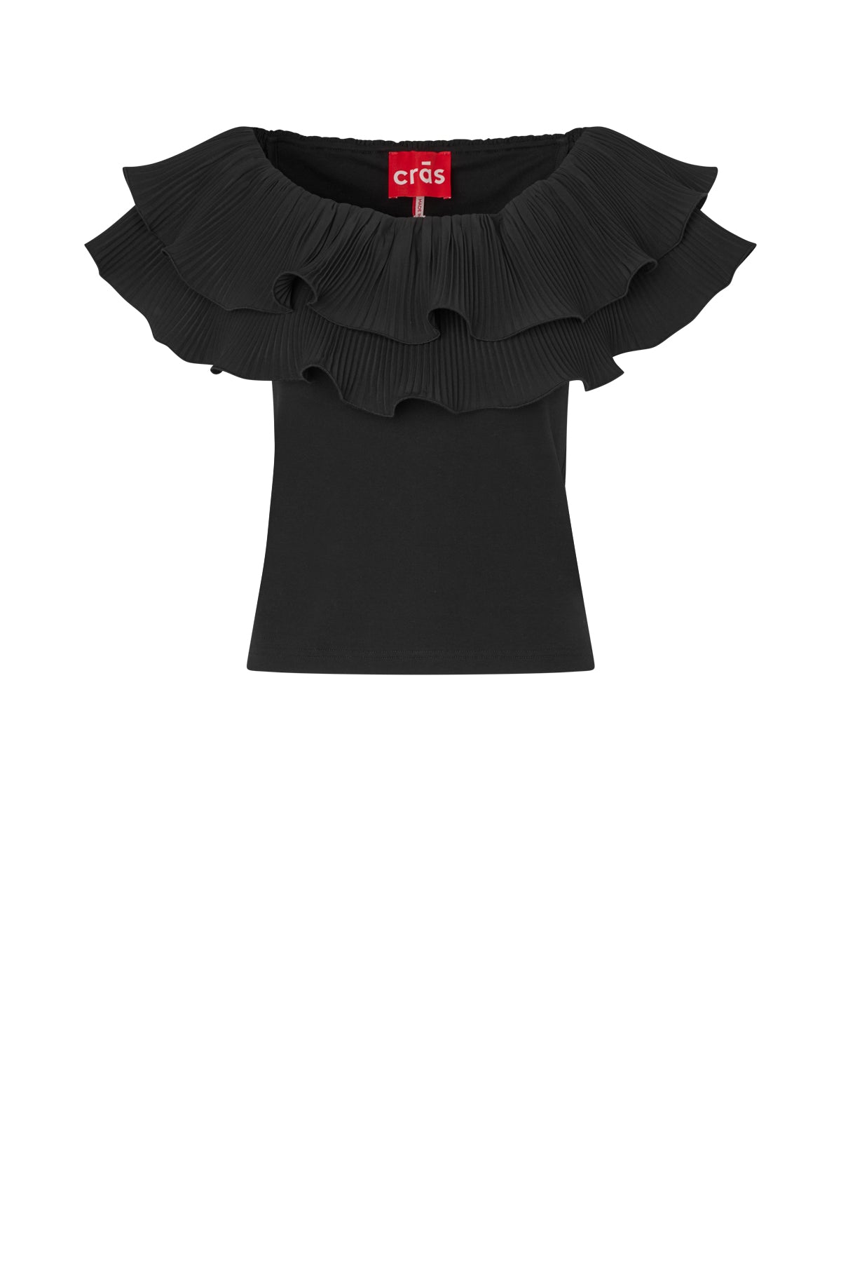 Cras STUDIO Flouncecras Top Top 9999 Black