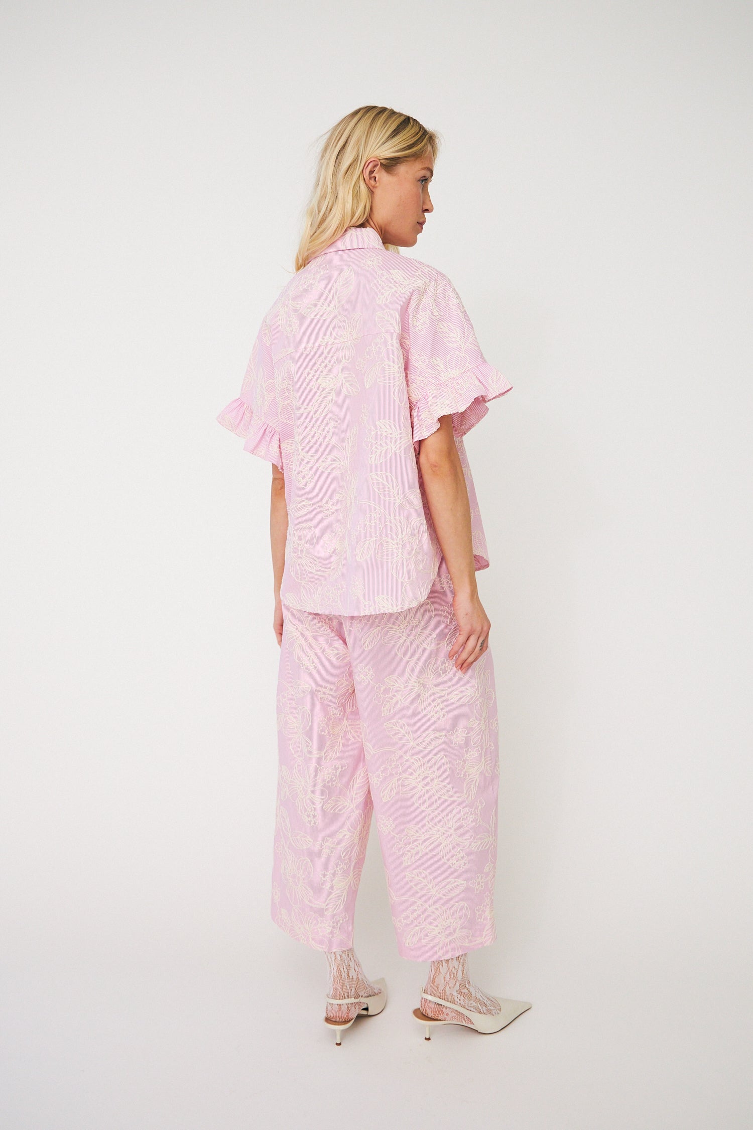 CRAS Flowercras Pants Pants 8070 Pink Stripe