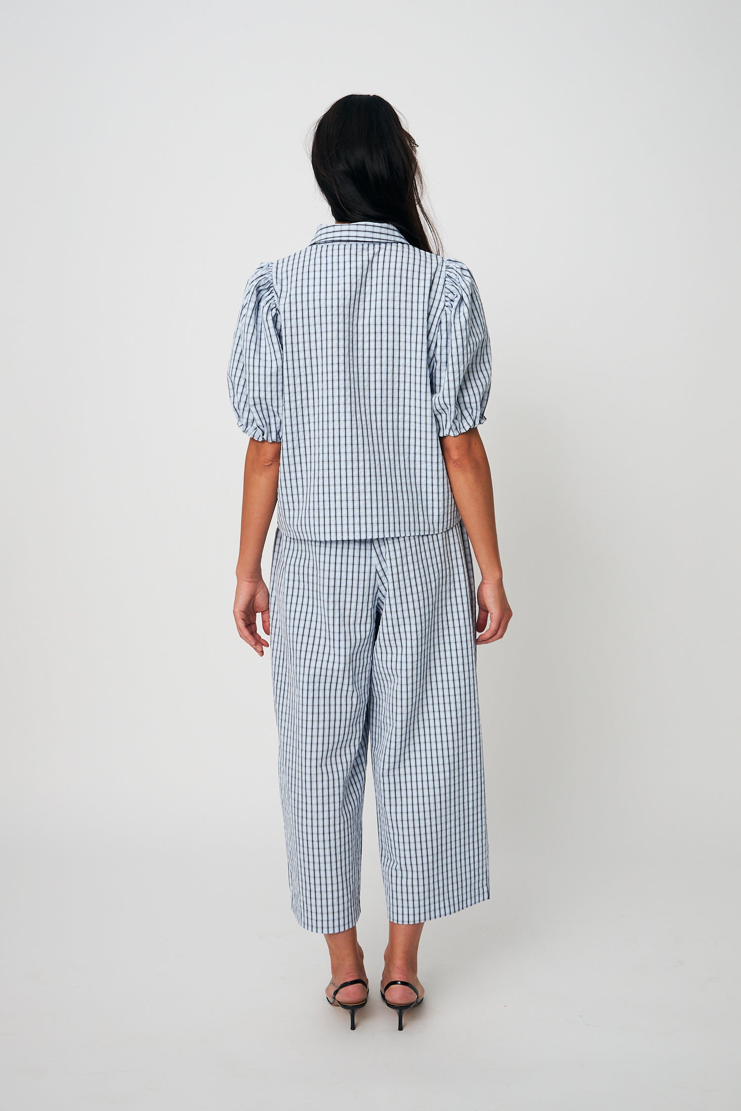 CRAS Flowercras Pants Pants 8152 Blue check