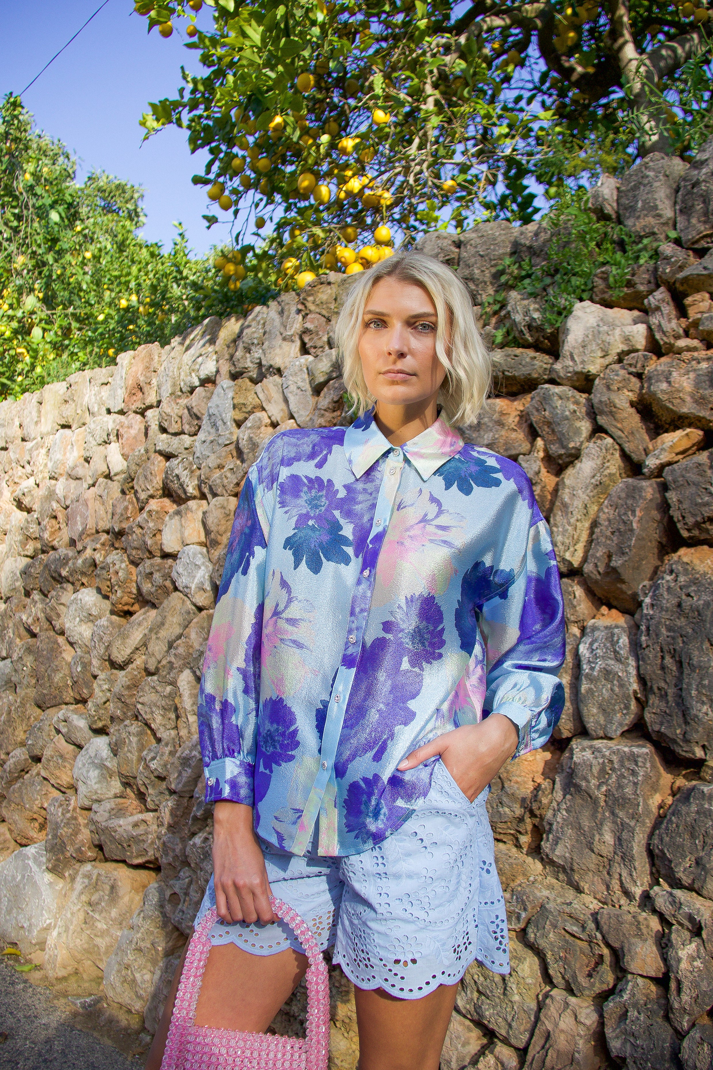 CRAS Gina Shirt Shirt 8096 Pale Peony Blue