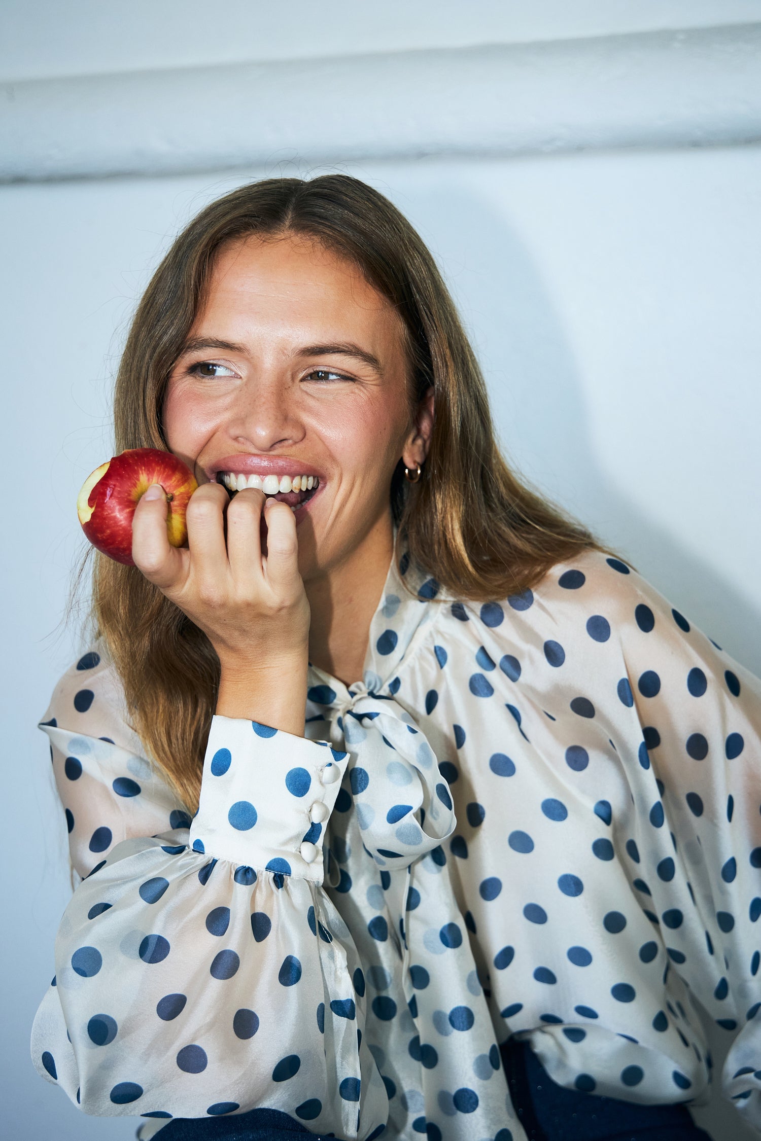 CRAS Jackiecras Blouse Blouse 8126 Navy Dots