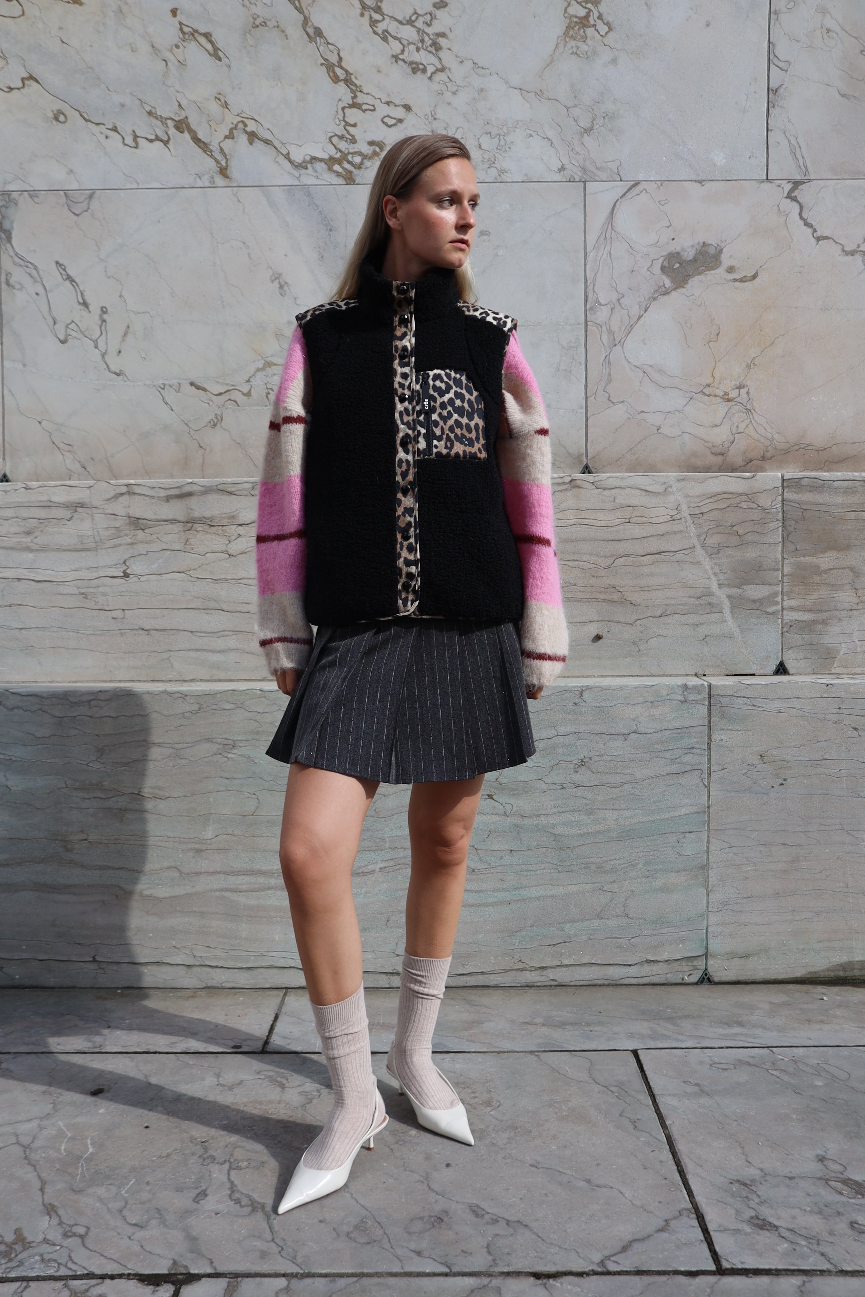 Cras Exclusive Janicecras Vest Jacket 8067 Urban Leo