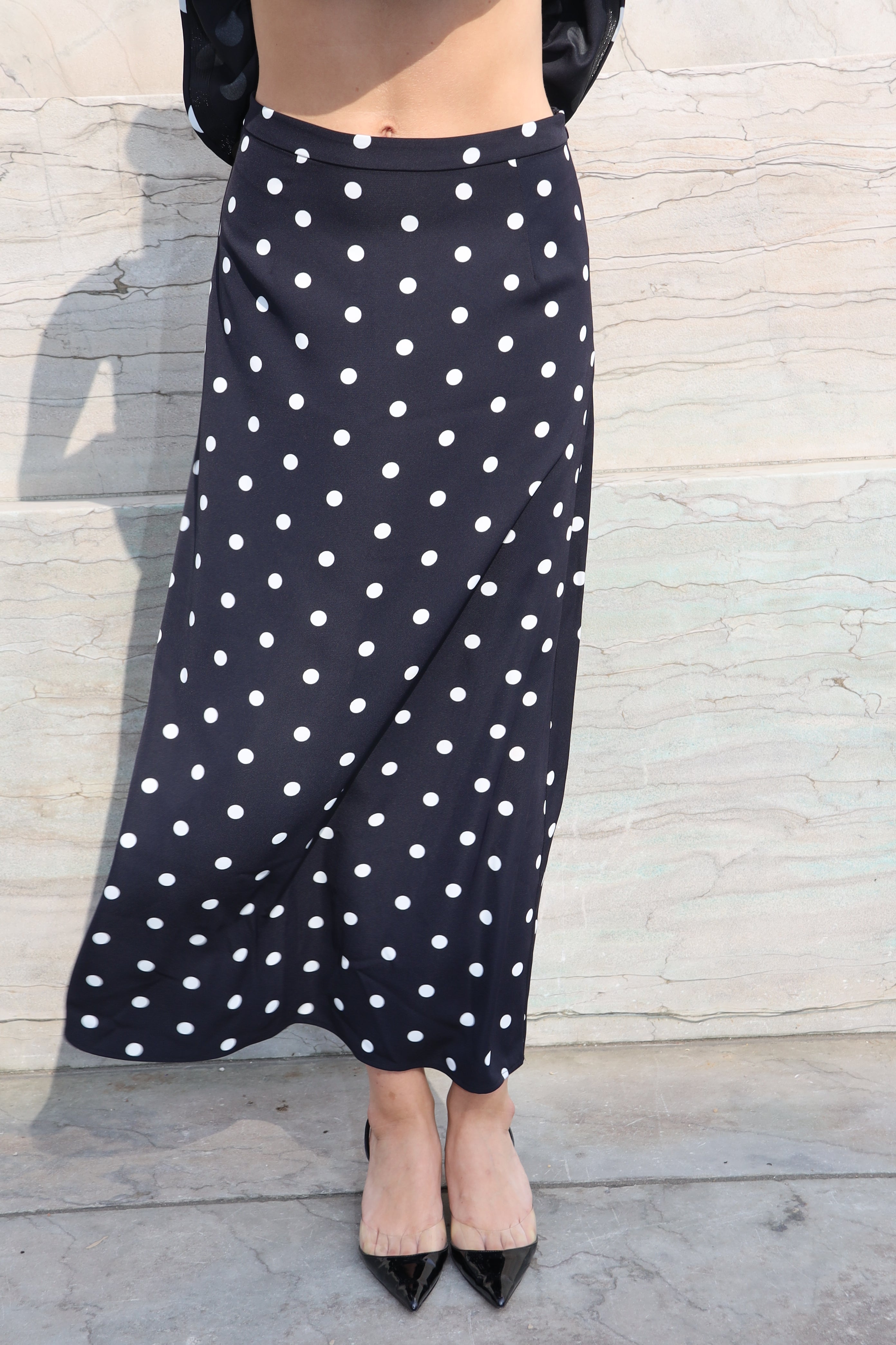CRAS Josellecras Skirt Skirt 8144 Black Polka