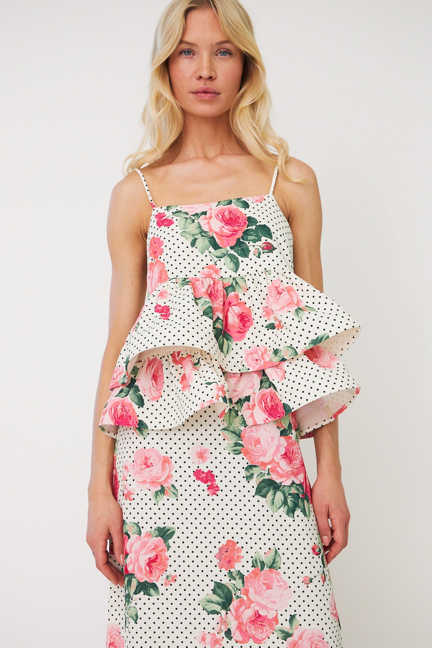 Josellecras Top - Polka Rose