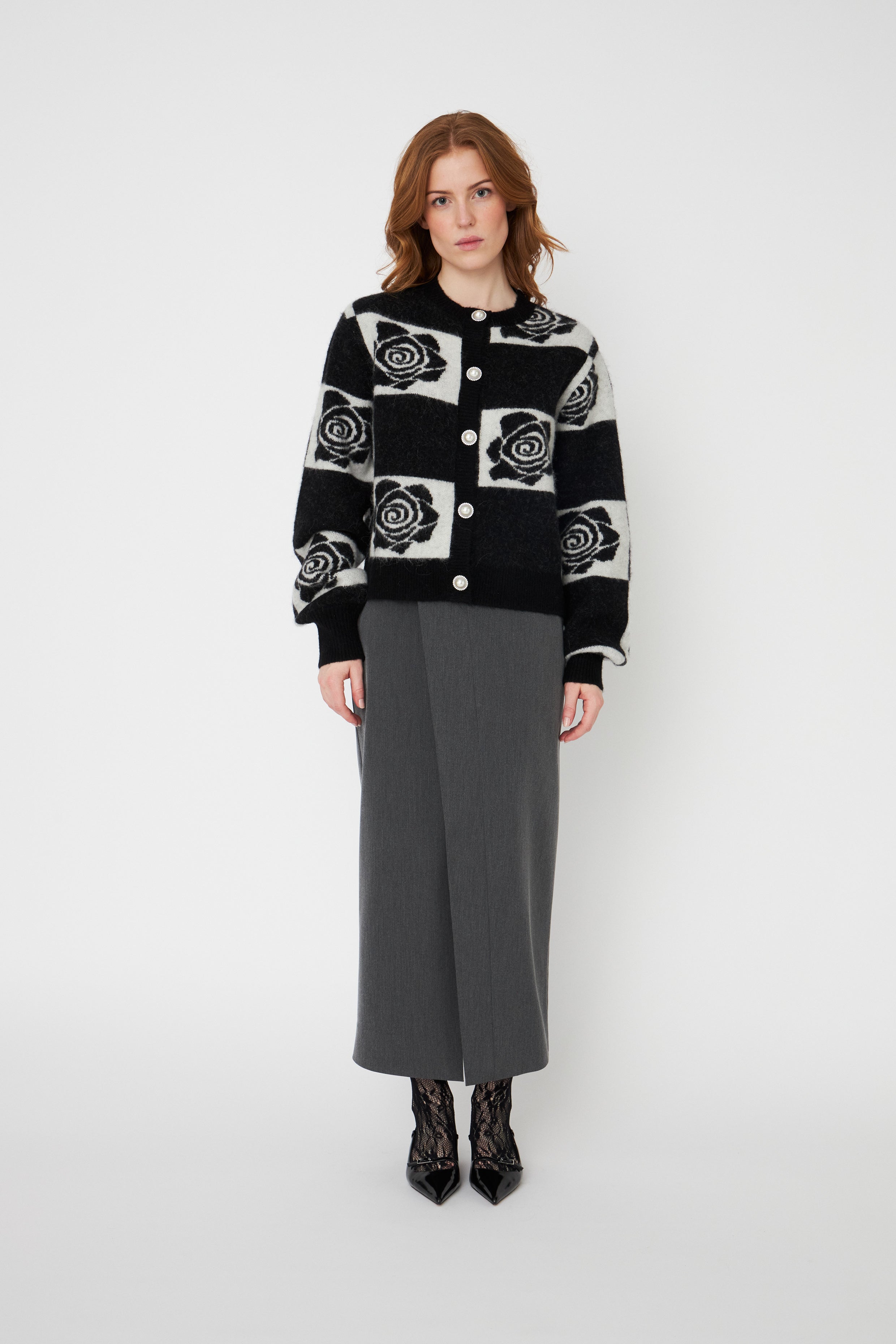 CRAS Kiacras Cardigan Knit 9999 Black