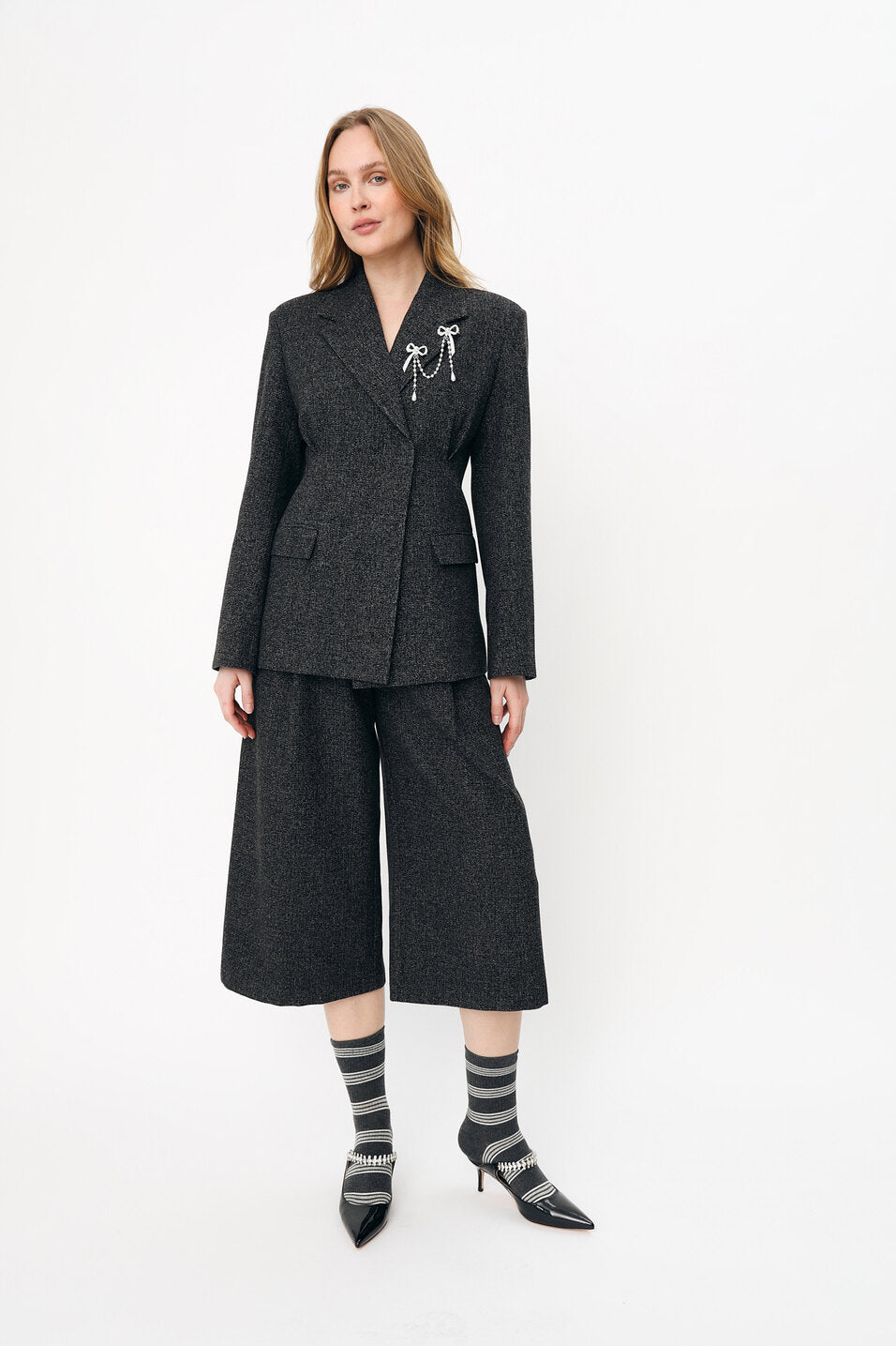 CRAS Leonoracras Blazer Blazer 9002 Salt and Pepper