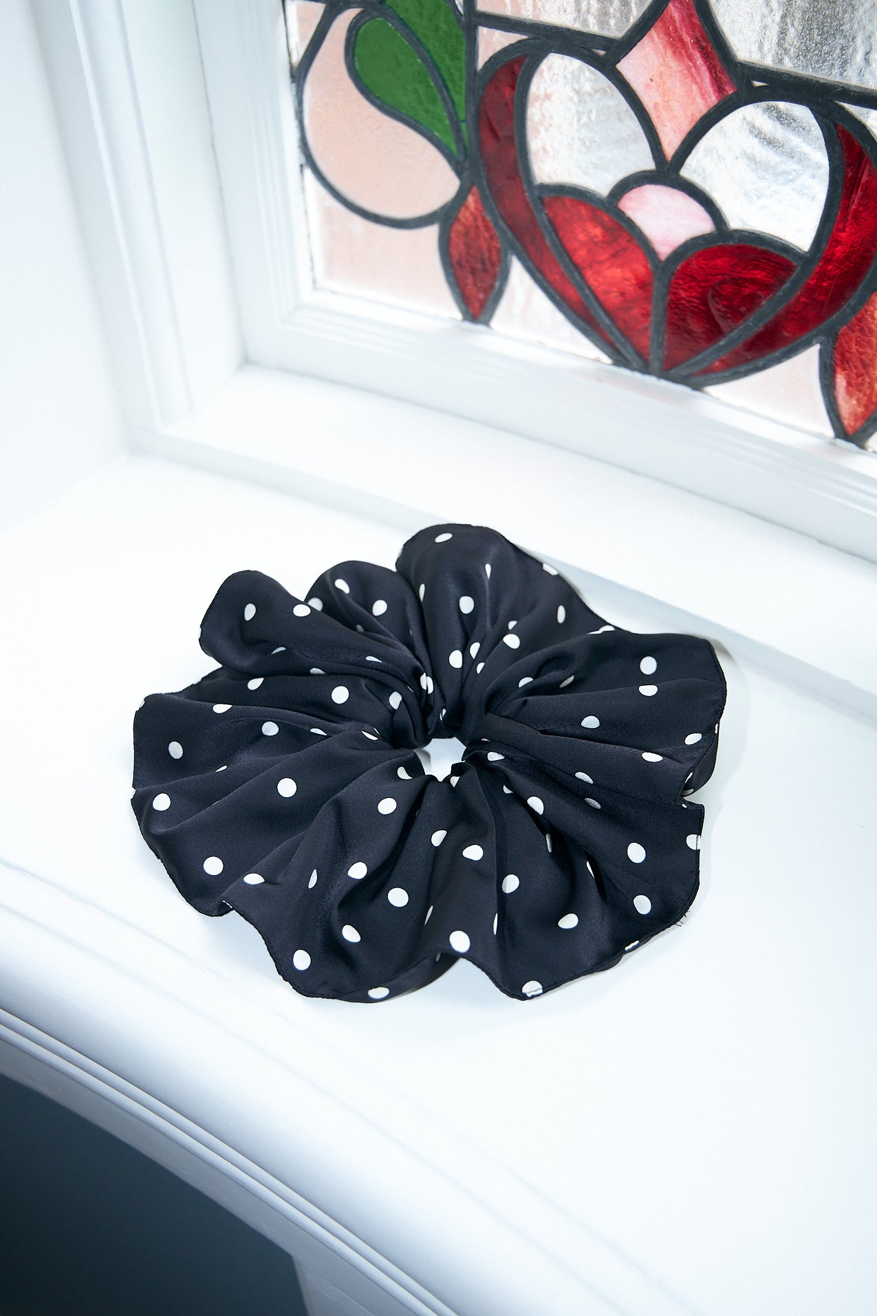 Cras Exclusive Liljacras Scrunchie Accessory Black Polka Mini