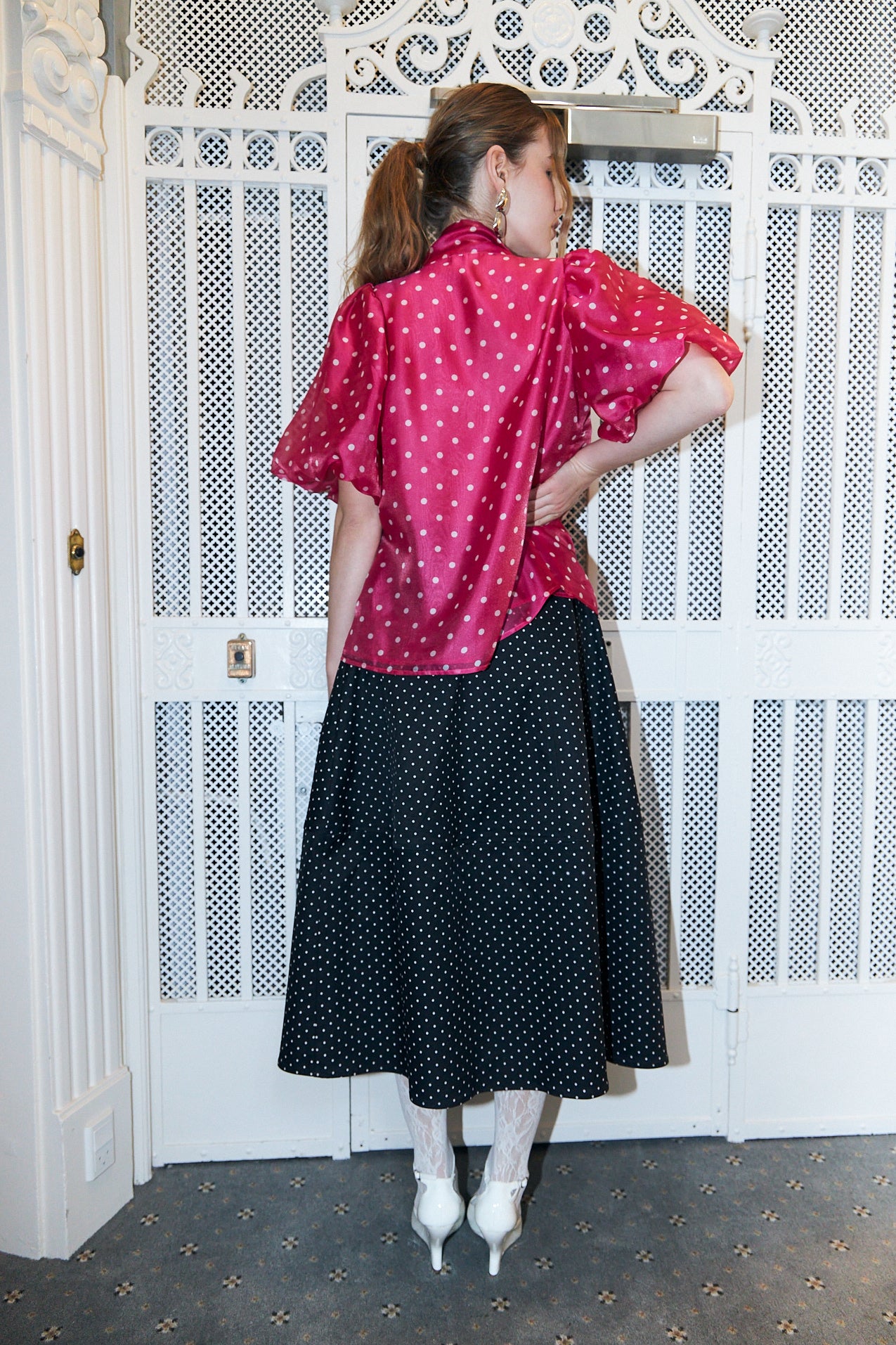 Cras Exclusive Liljacras Shirt Shirt Pink Polka