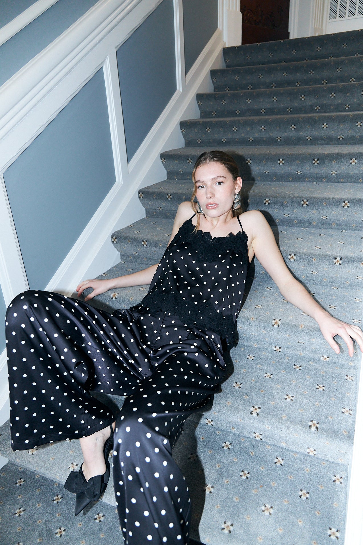 Cras Exclusive Liljacras Top Top Black Polka Mini