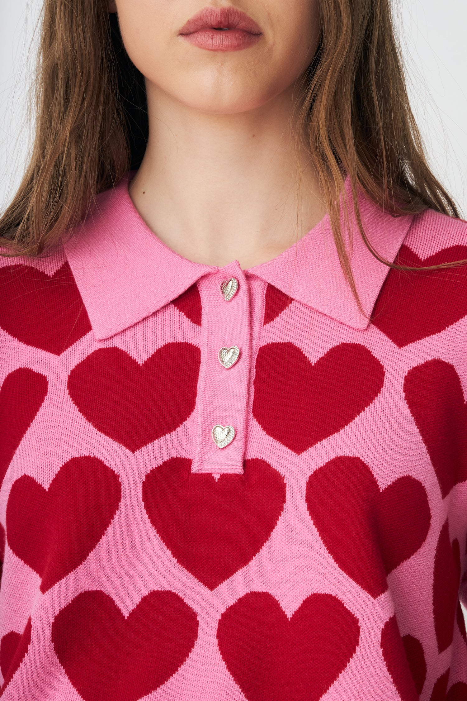 CRAS Lovemycras Pullover Knit 4016 Pink Hearts