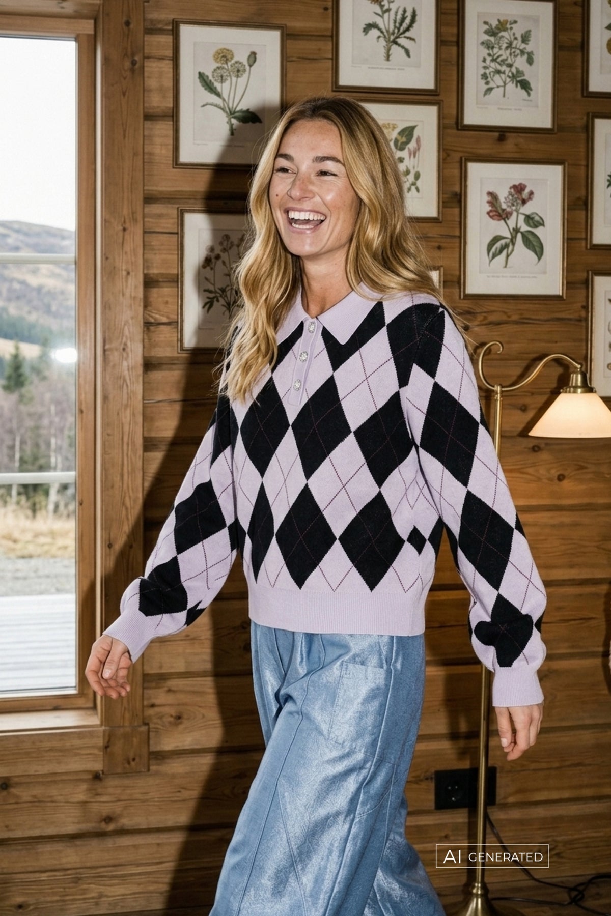 CRAS Lovemycras Pullover Pullover 9992 Black Argyle