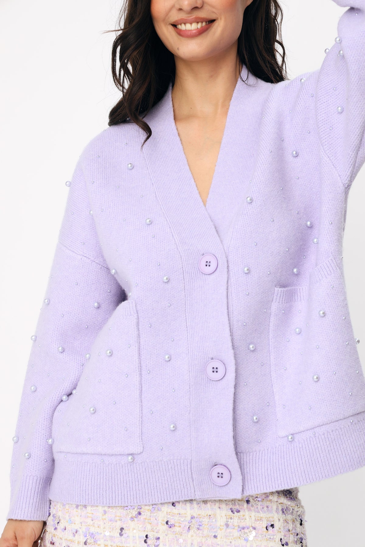 CRAS Lunecras Cardigan Cardigan 6000 Lavender