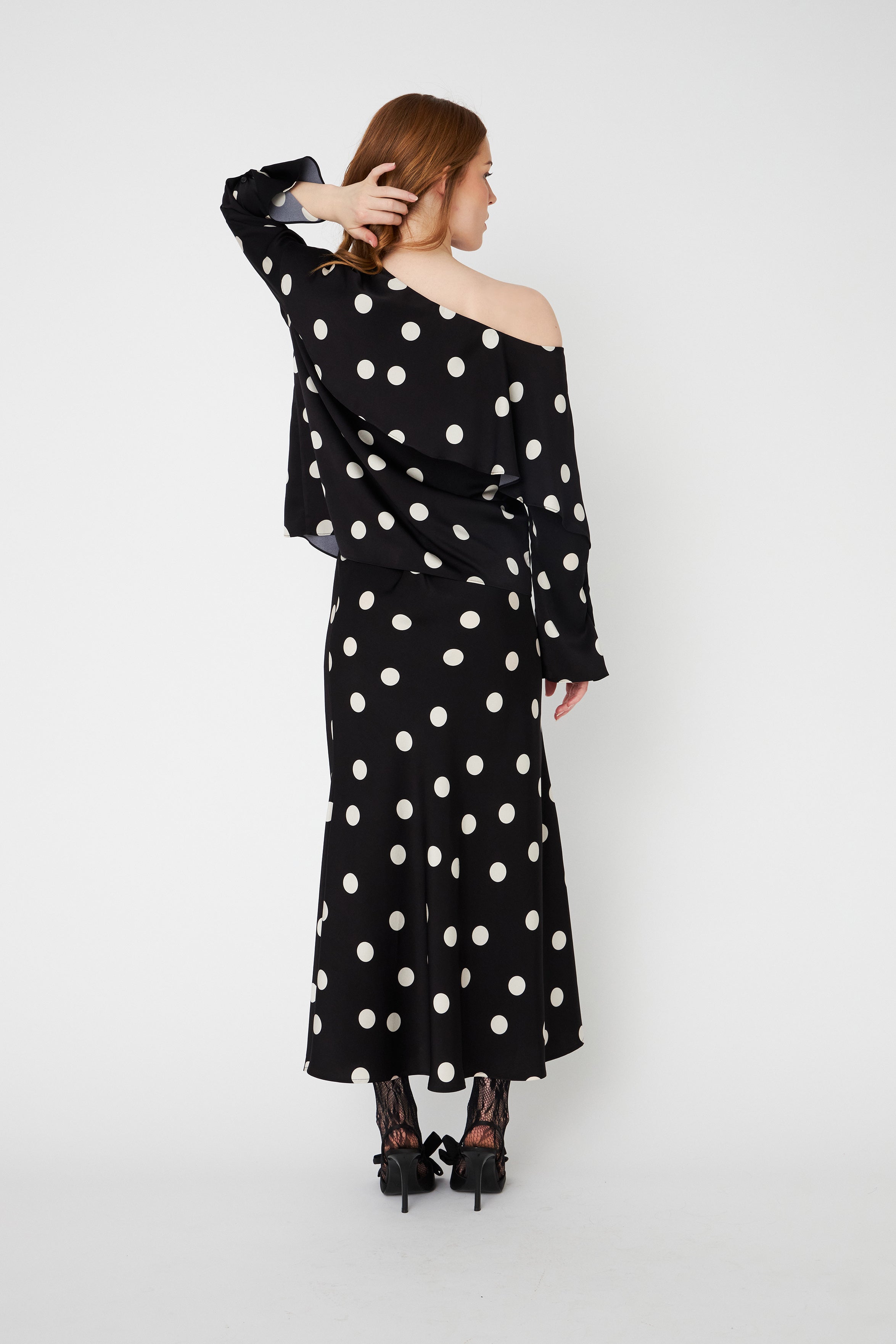 CRAS Maidencras Blouse Blouse 8123 Black White Dot