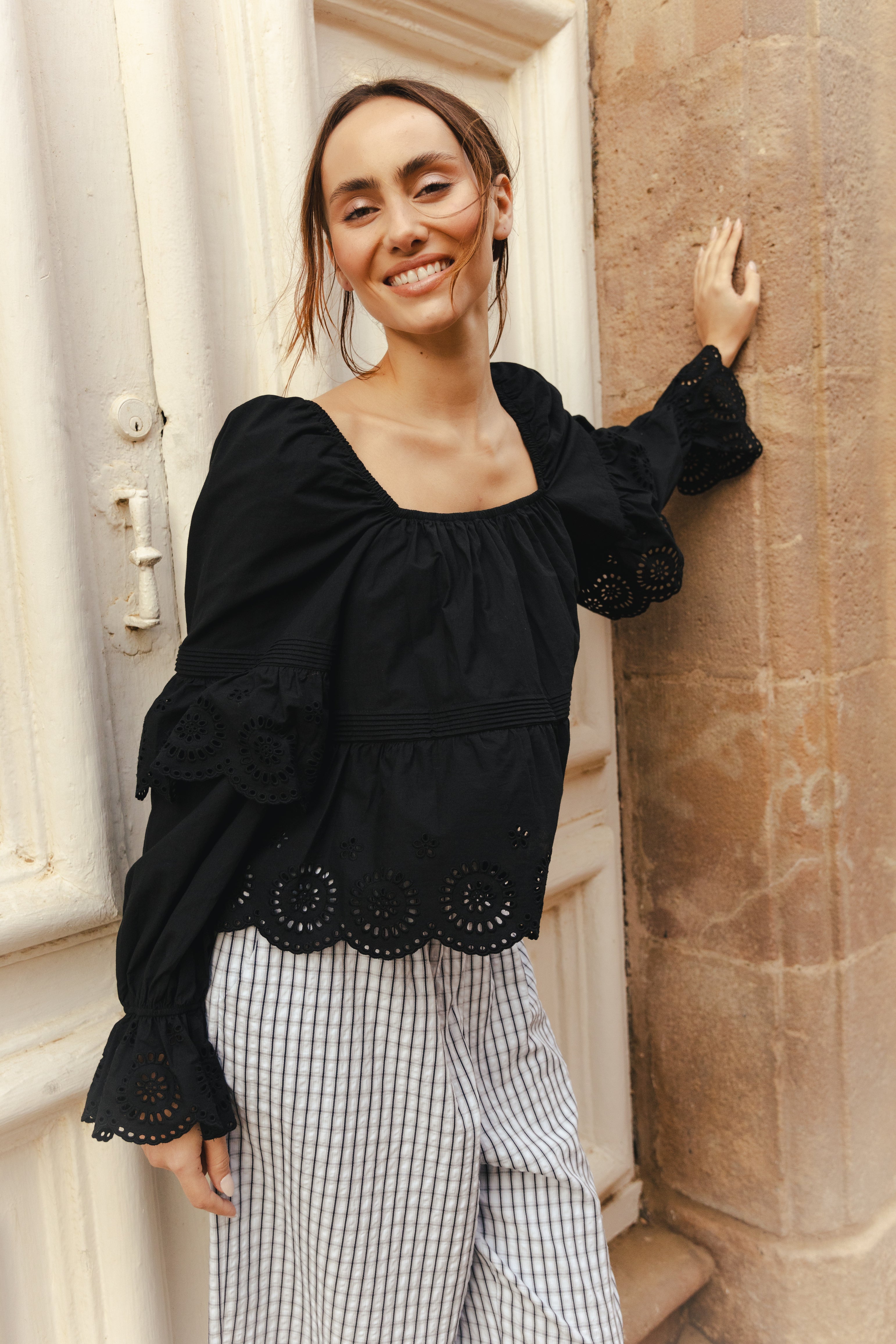 CRAS Nellacras Blouse Blouse 9999 Black