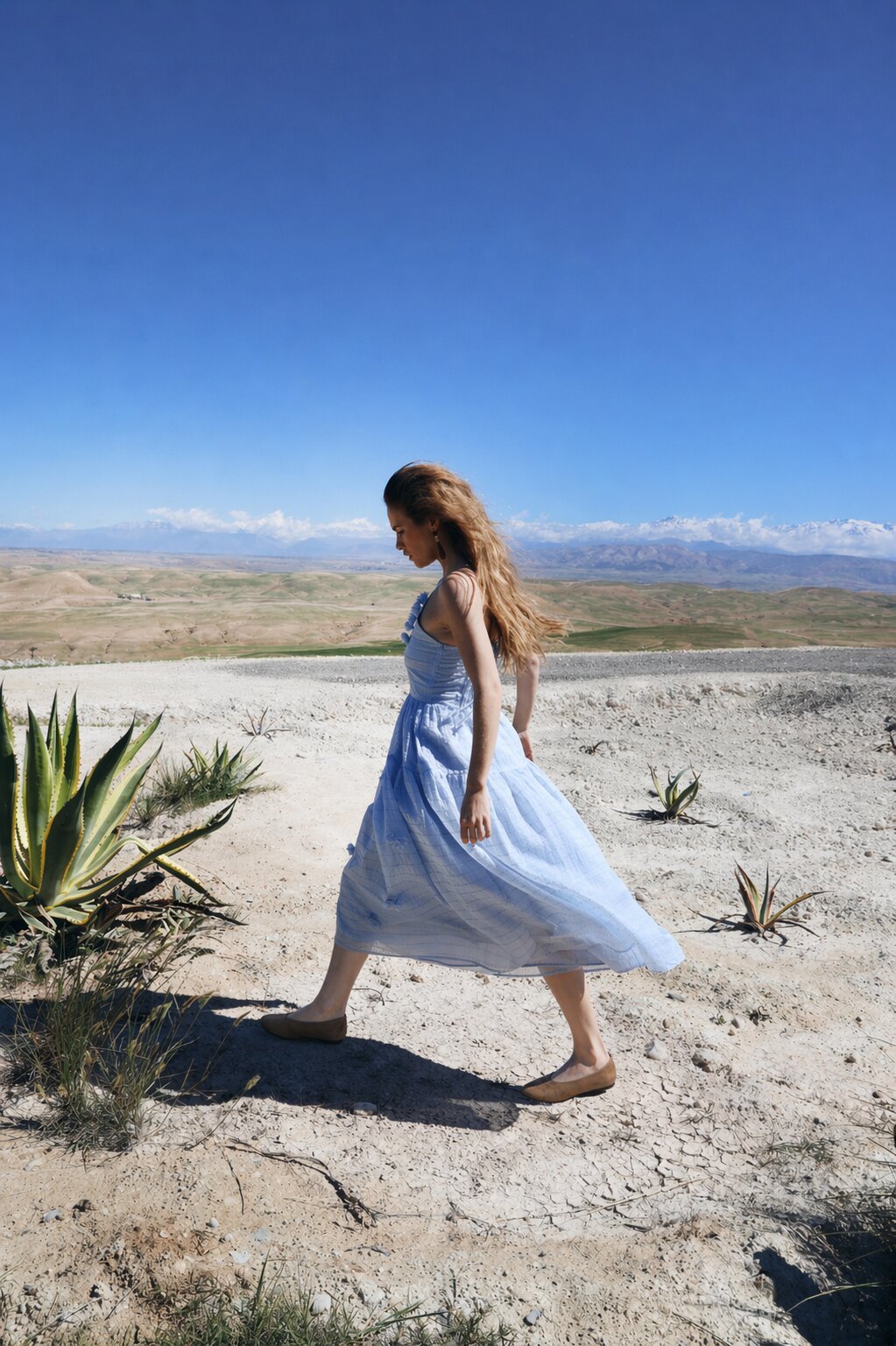 CRAS Palmacras Dress Dress 7036 Light Blue