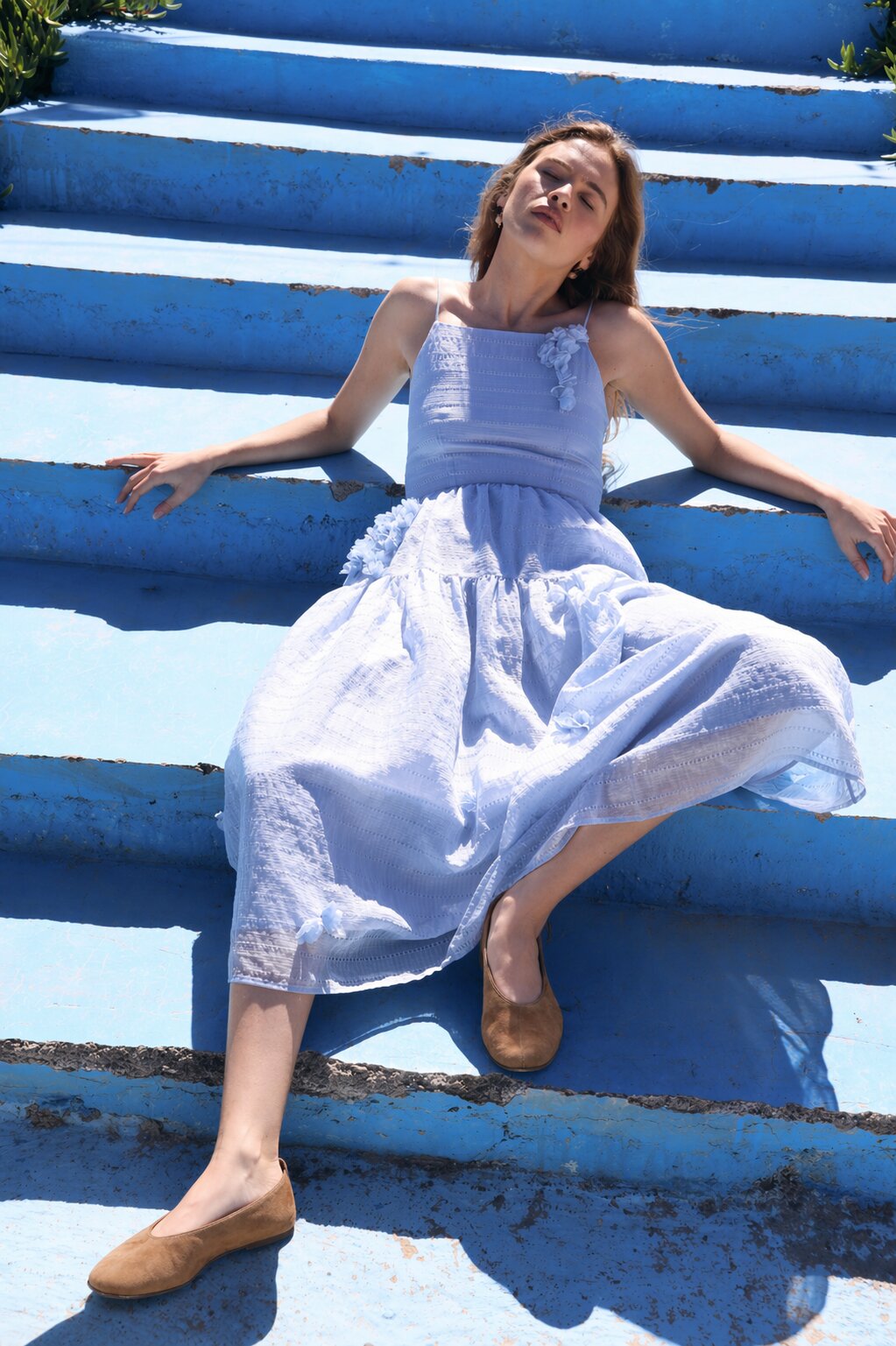 CRAS Palmacras Dress Dress 7036 Light Blue