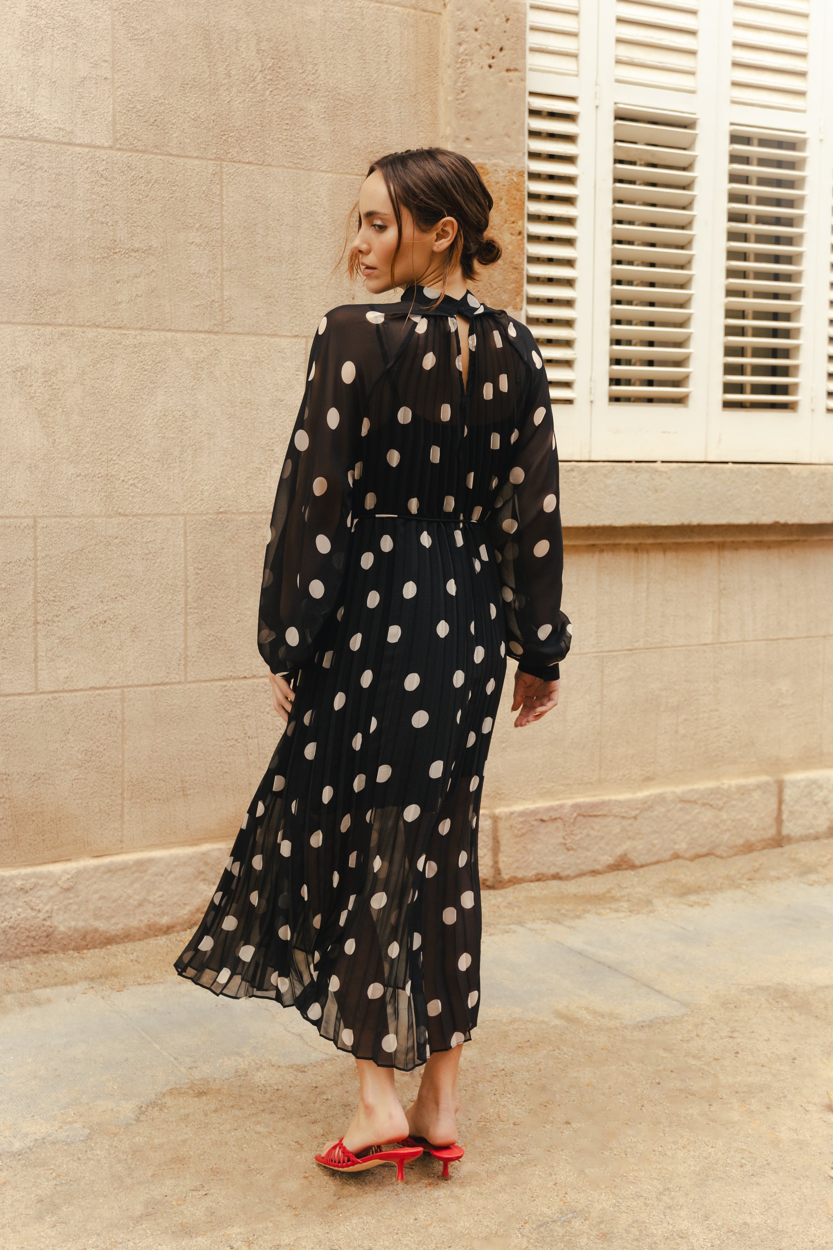 CRAS Rachelcras Dress Dress 8123 Black White Dot