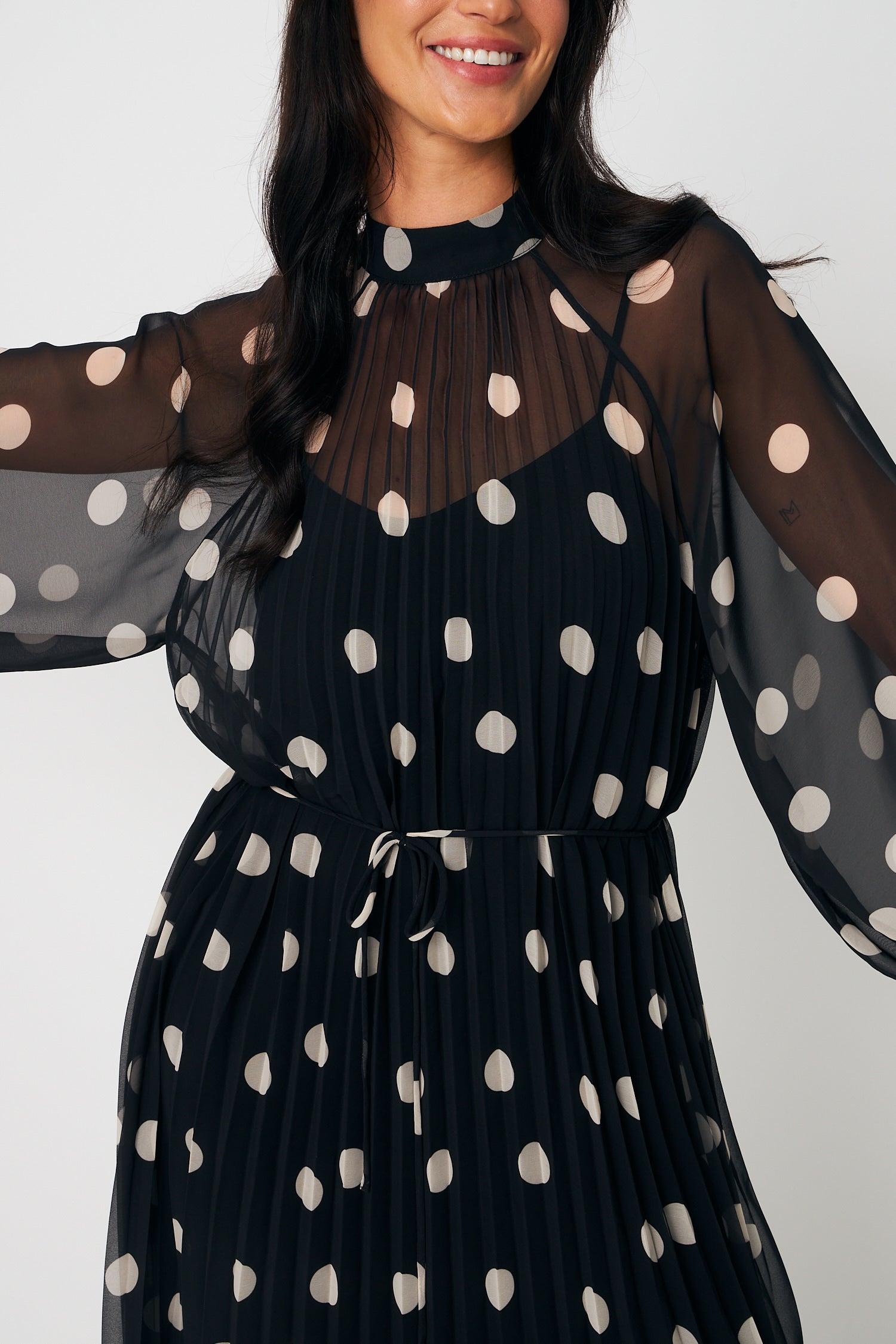 CRAS Rachelcras Dress Dress 8123 Black White Dot