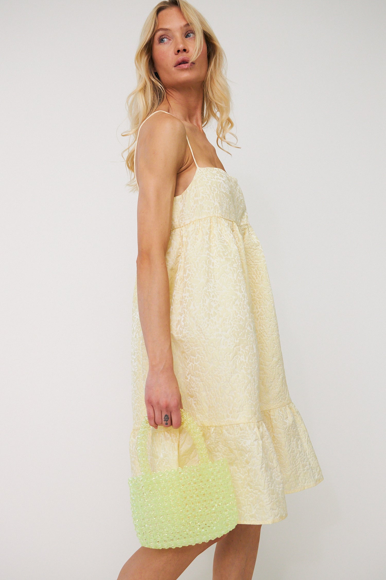 CRAS Rebildacras Dress Dress 8163 Pale Banana
