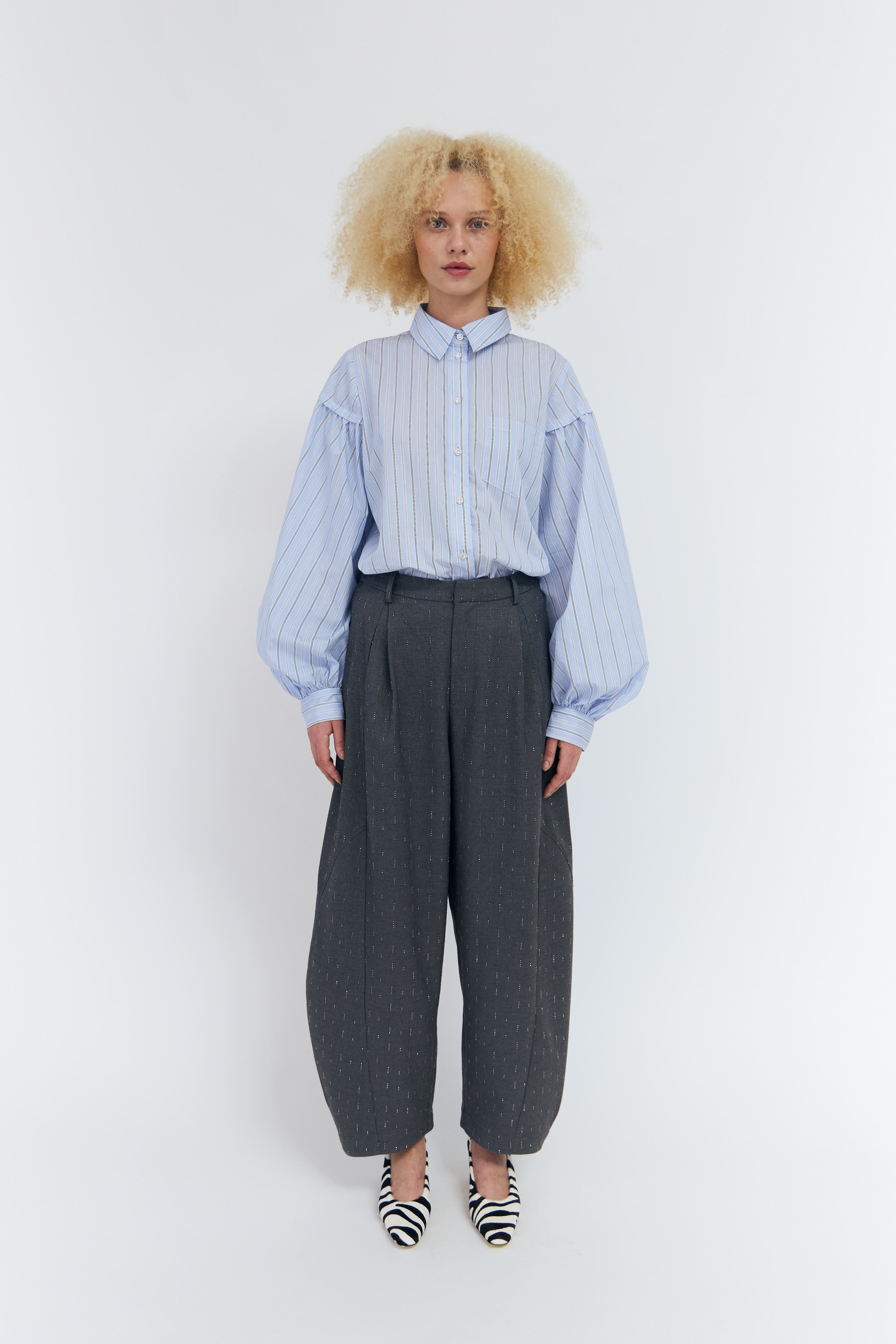 CRAS Richacras Pants Pants Grey Melange