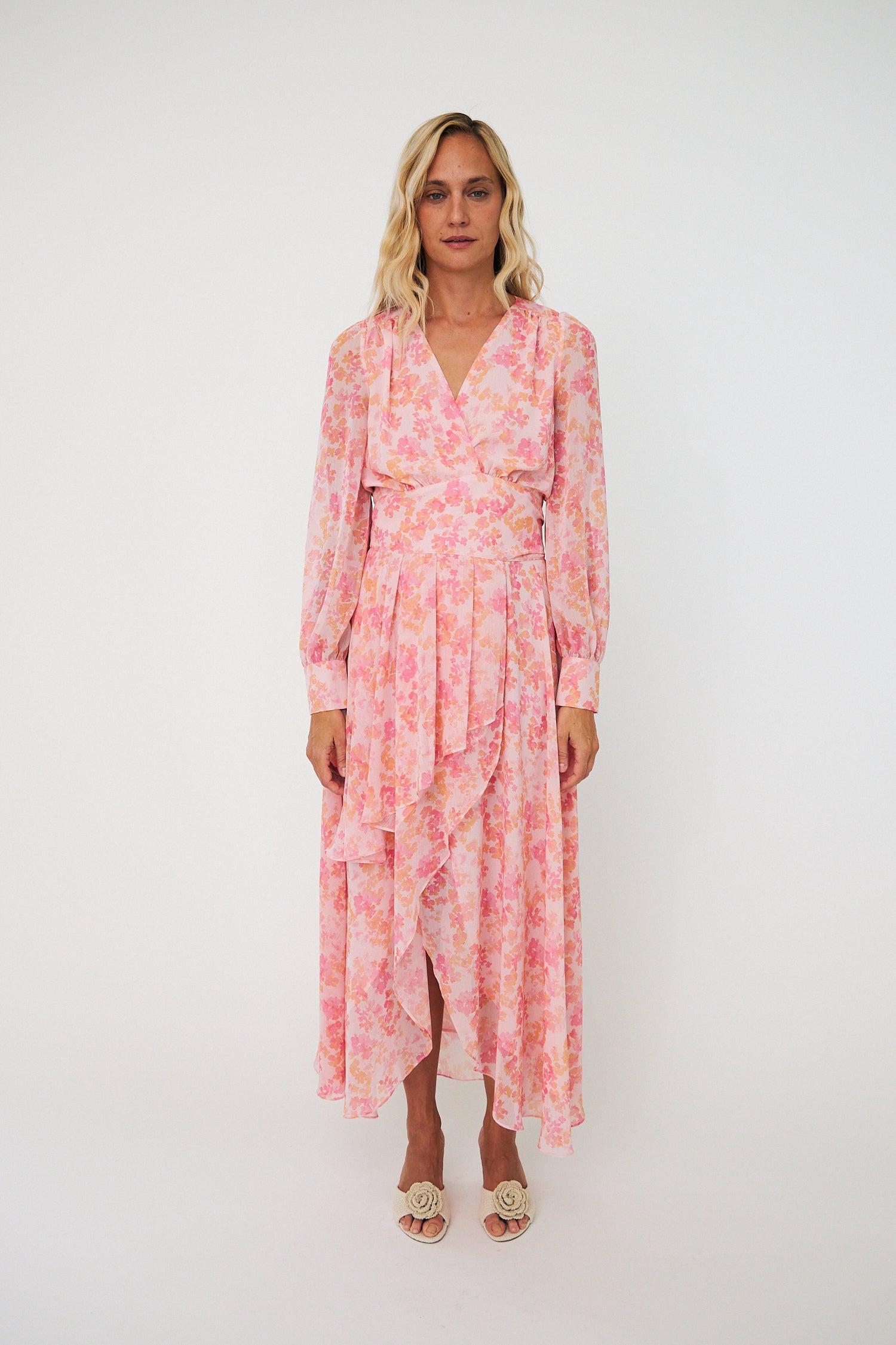 pink floral mini dress Amelia Floral Mini Dress - Pink
