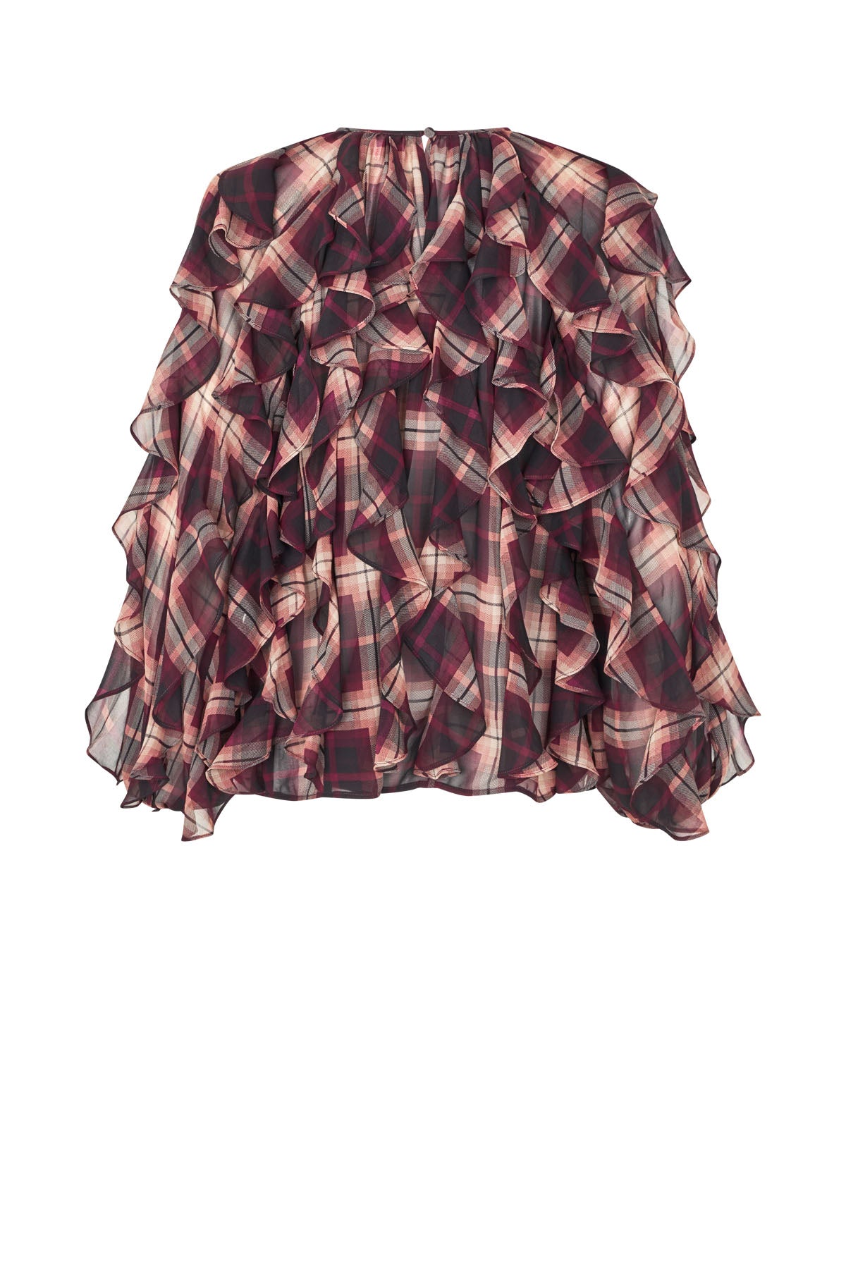 CRAS Ryacras Blouse Blouse Bordeaux Check