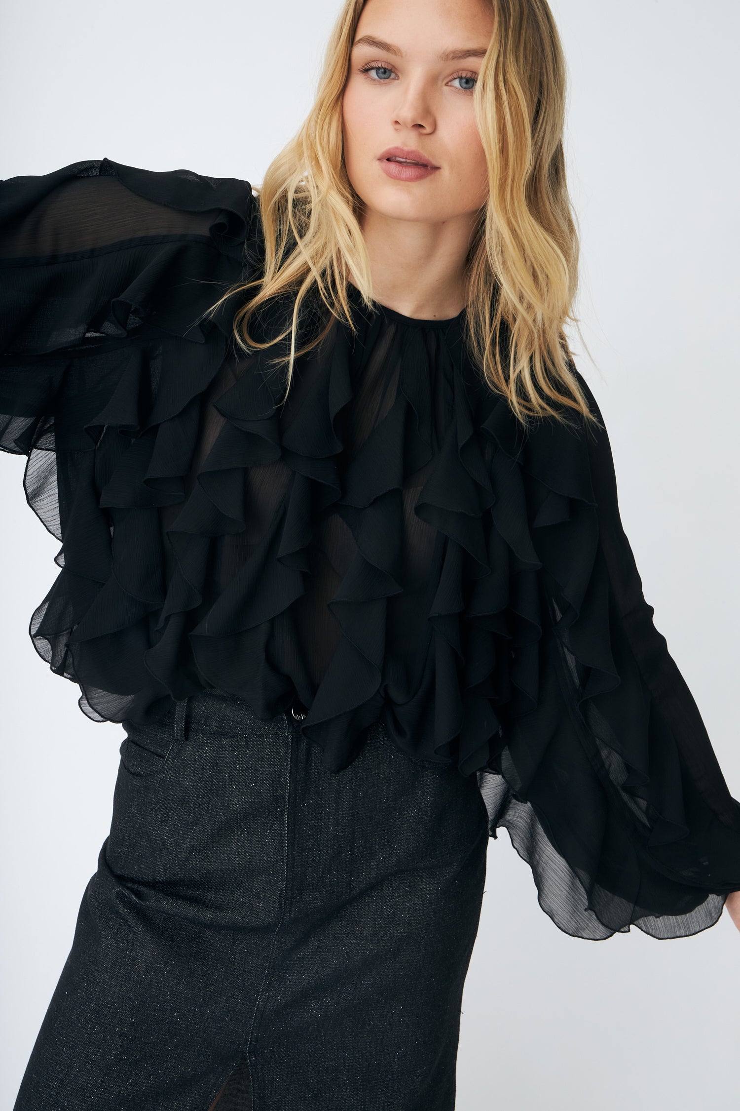 CRAS Ryacras Blouse Blouse 9999 Black