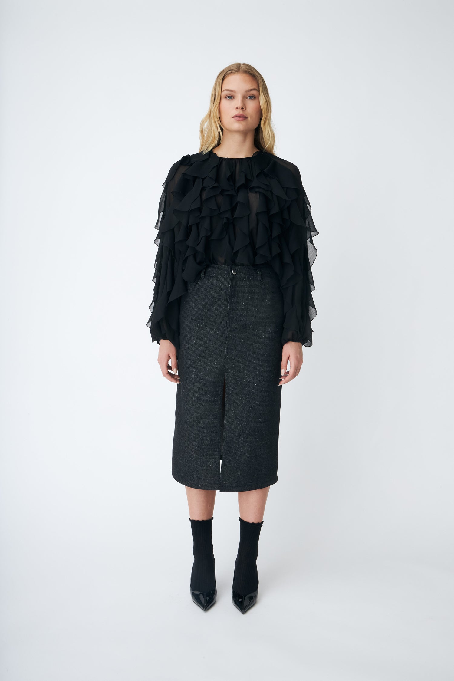 CRAS Ryacras Blouse Blouse 9999 Black