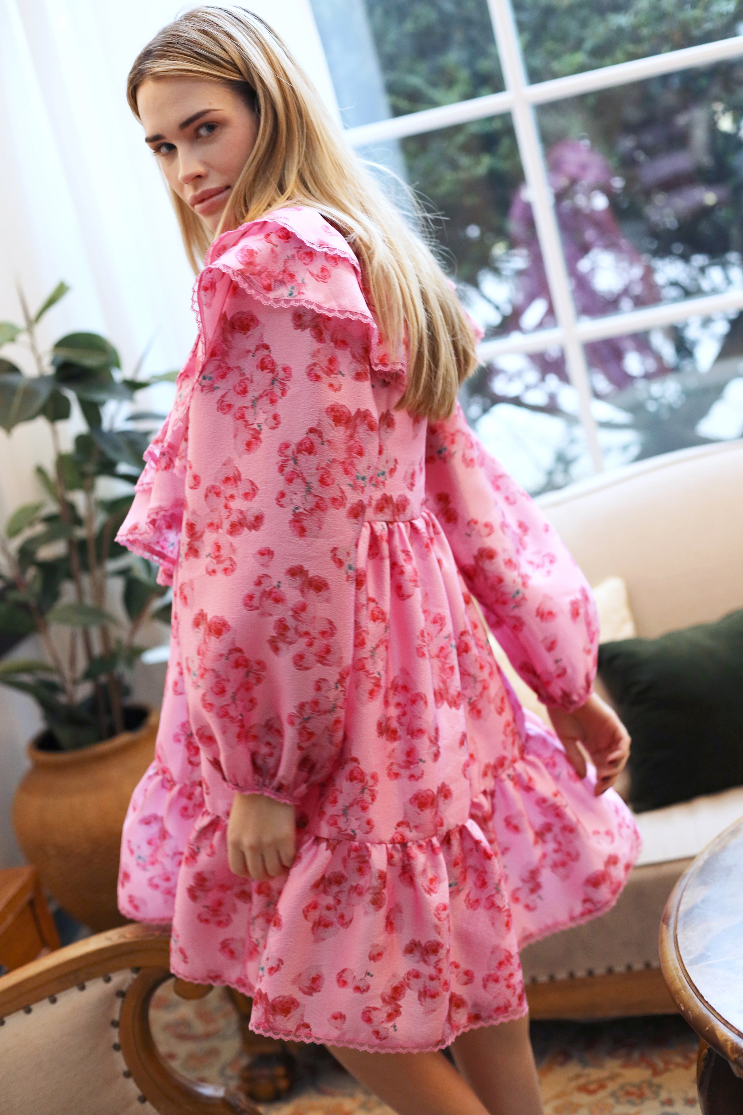 CRAS Salviecras Dress Dress 8069 Pink Roses