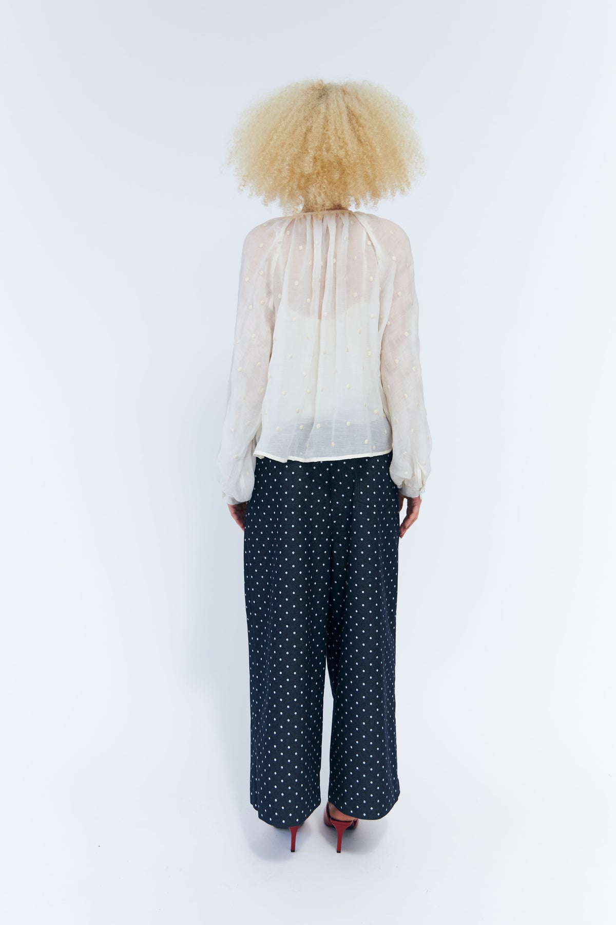 CRAS Signecras Pants Pants Medium Blue Dot